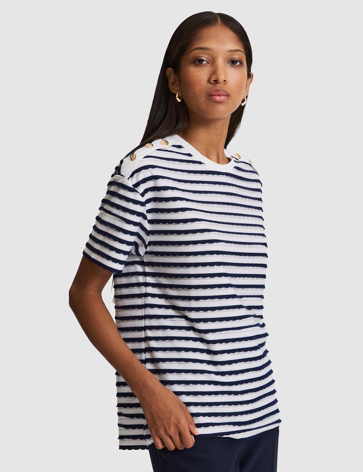 Lacivert Comfort Fit Tişört - 50319846006
