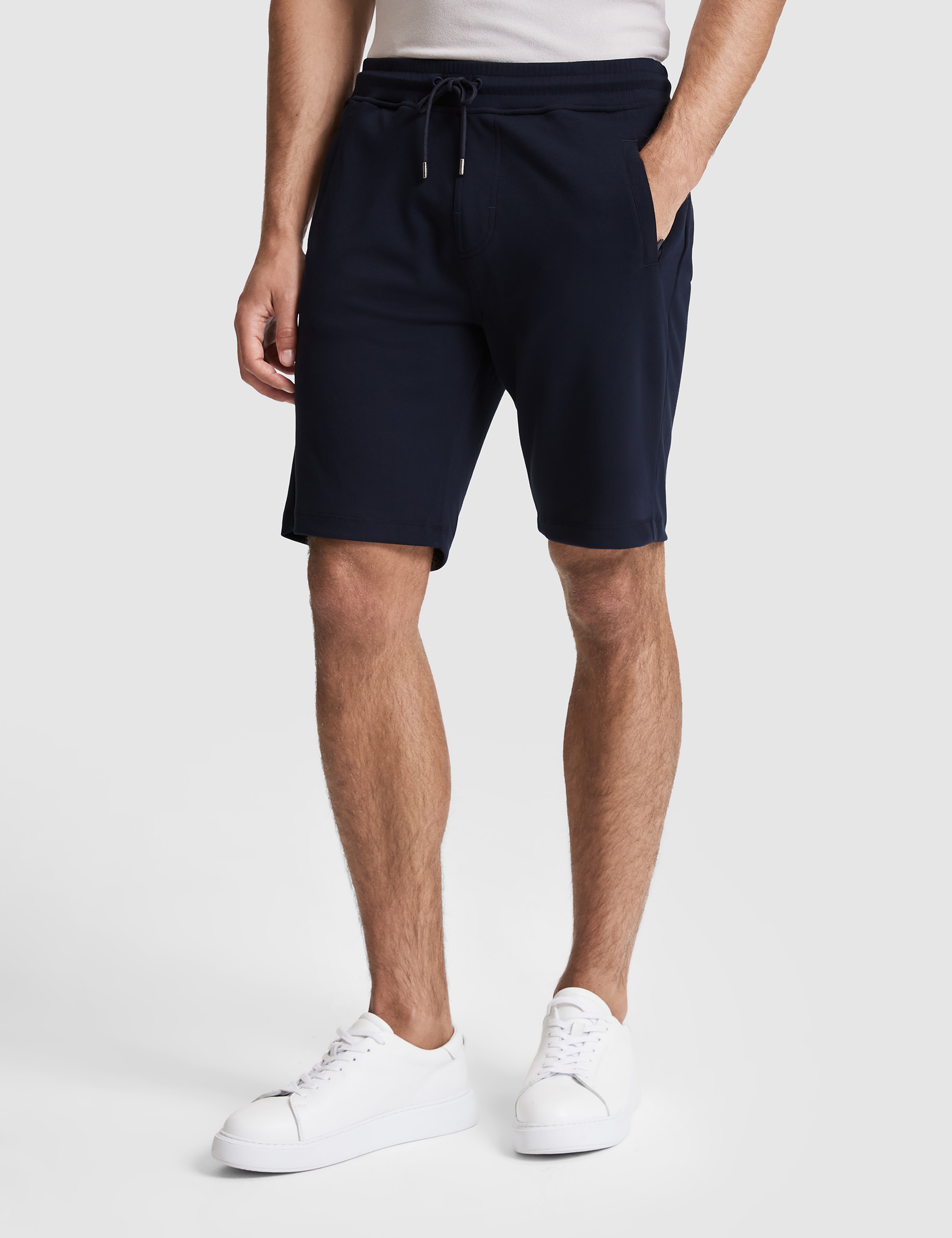 Lacivert Comfort Fit Örme Şort