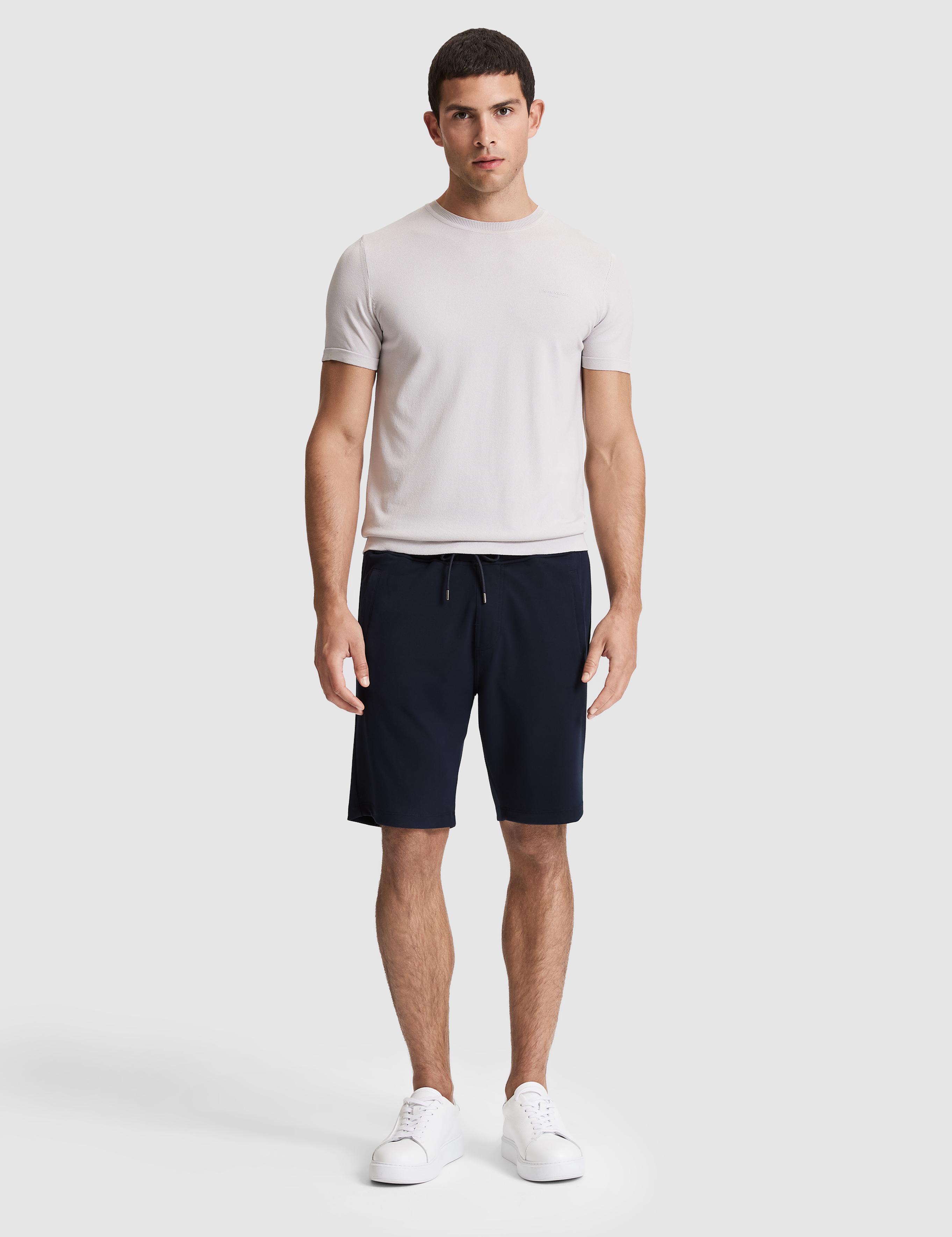 Lacivert Comfort Fit Örme Şort