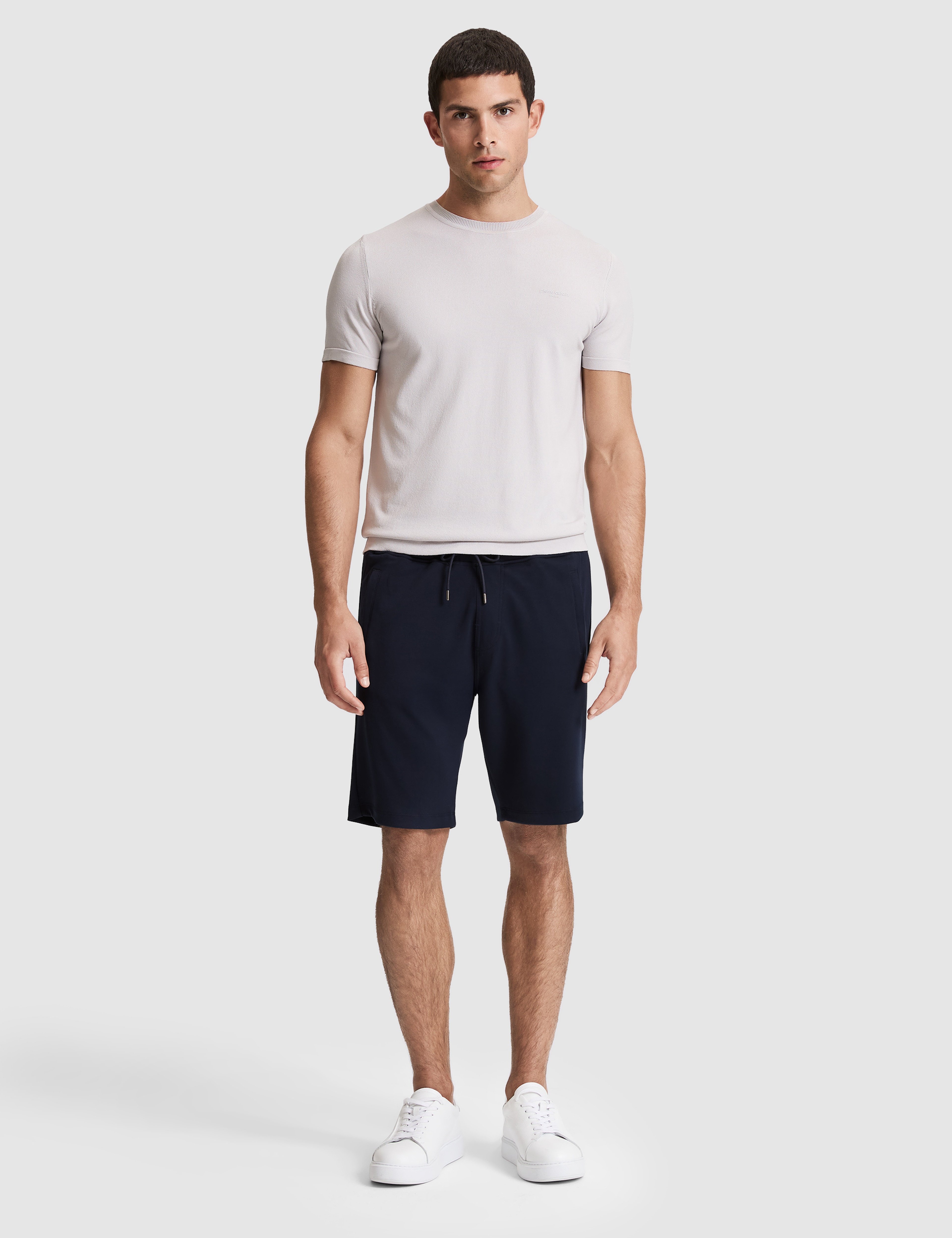 Lacivert Comfort Fit Örme Şort