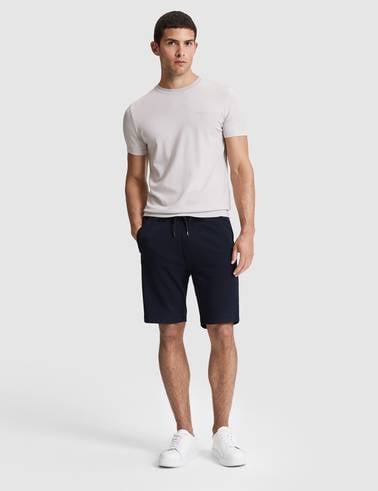 Lacivert Comfort Fit Örme Şort