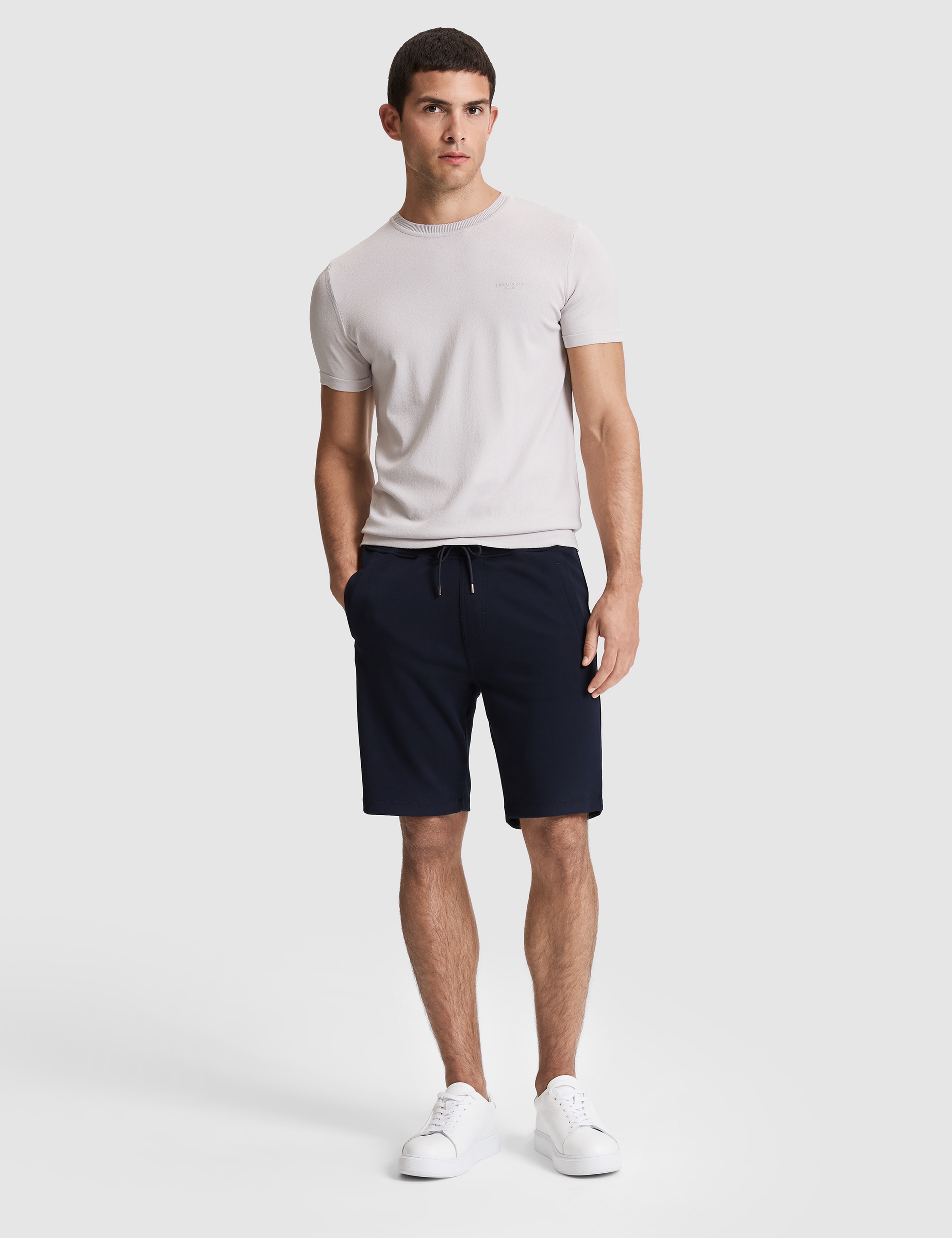 Lacivert Comfort Fit Örme Şort