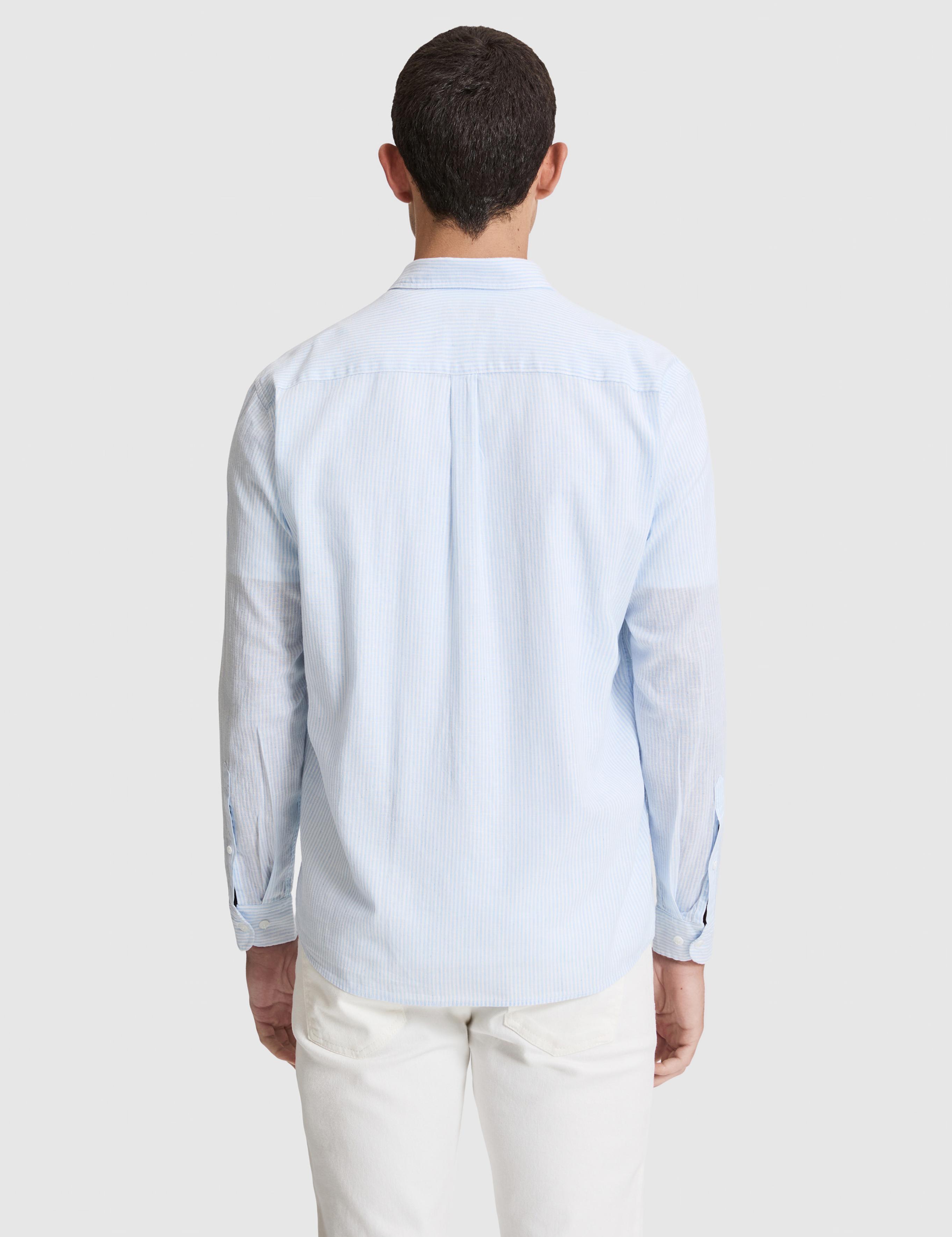 Açık Mavi Comfort Fit Uzun Kollu Gömlek