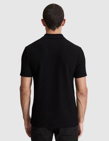 Siyah Regular Fit Polo Yaka Tişört