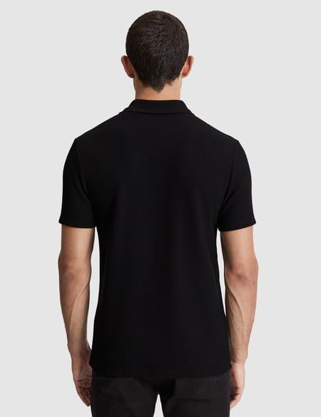 Siyah Regular Fit Polo Yaka Tişört - 50327875018