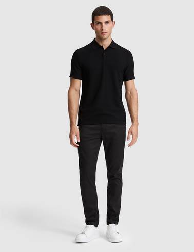 Siyah Regular Fit Polo Yaka Tişört