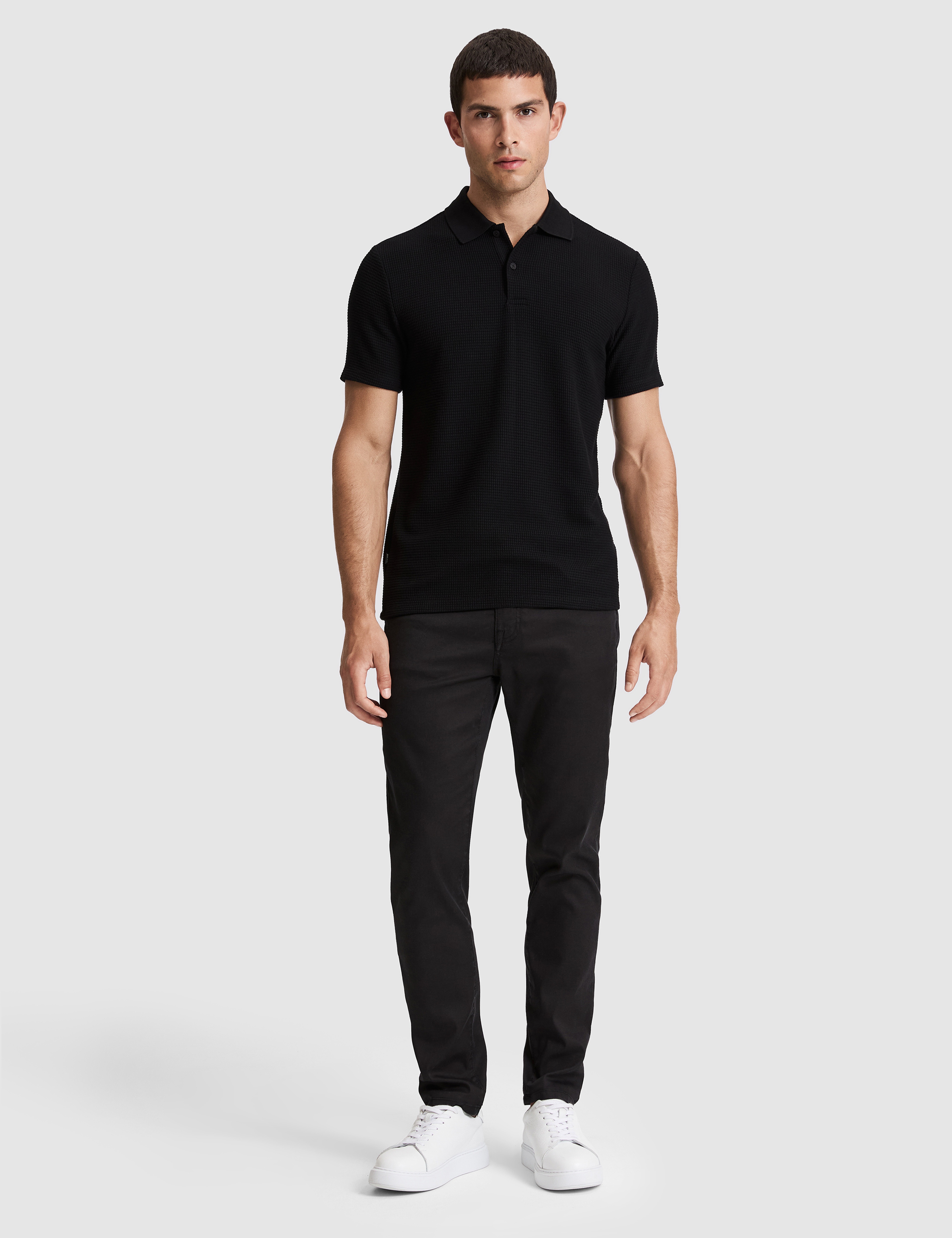 Siyah Regular Fit Polo Yaka Tişört