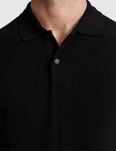 Siyah Regular Fit Polo Yaka Tişört