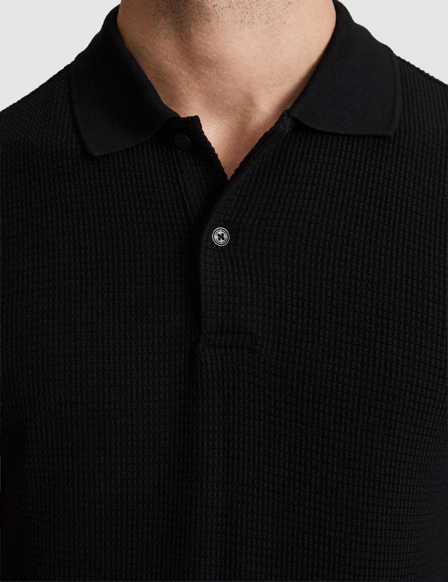 Siyah Regular Fit Polo Yaka Tişört