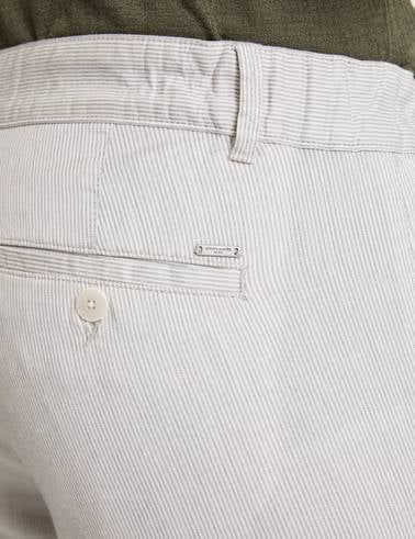 Açık Gri Slim Fit Kanvas Pantolon