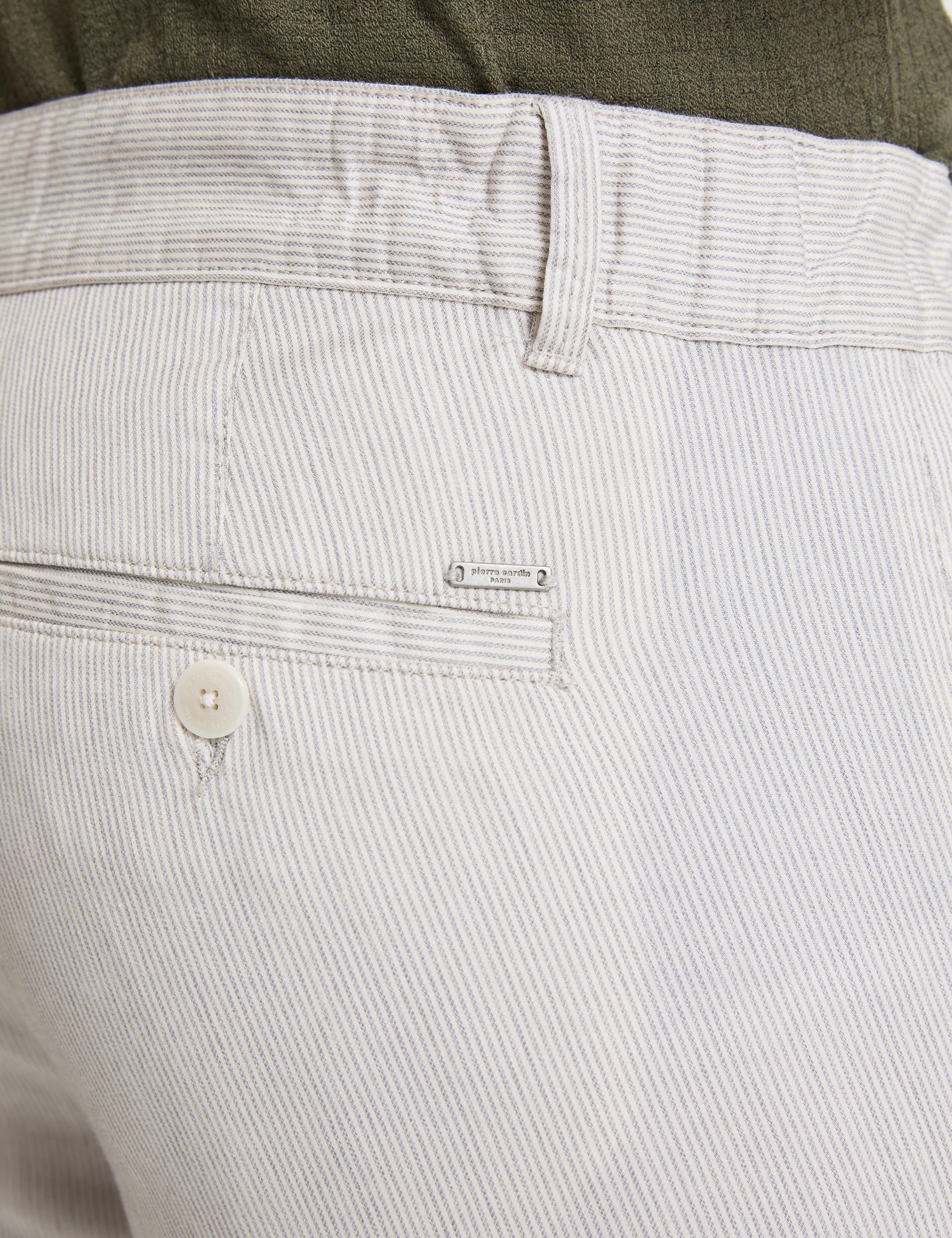 Açık Gri Slim Fit Kanvas Pantolon - Image 6