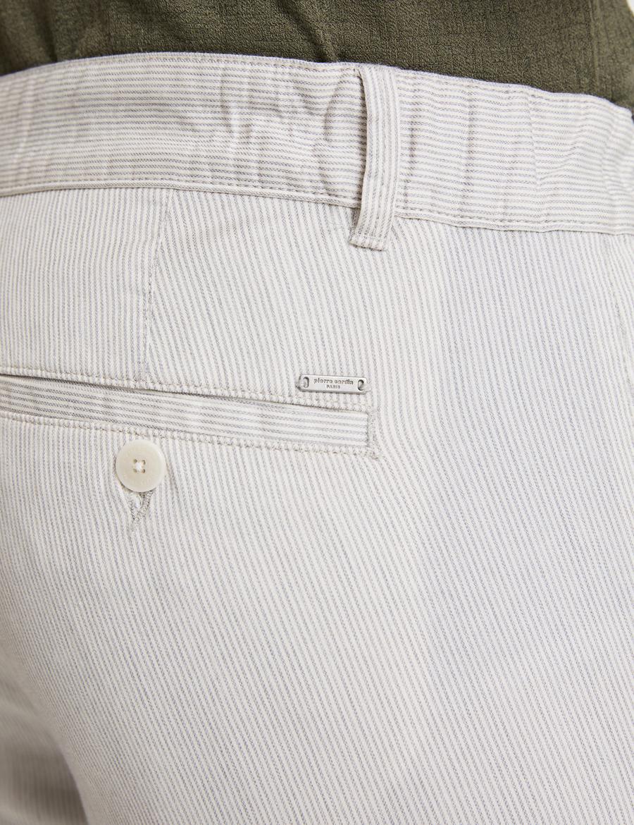 Açık Gri Slim Fit Kanvas Pantolon