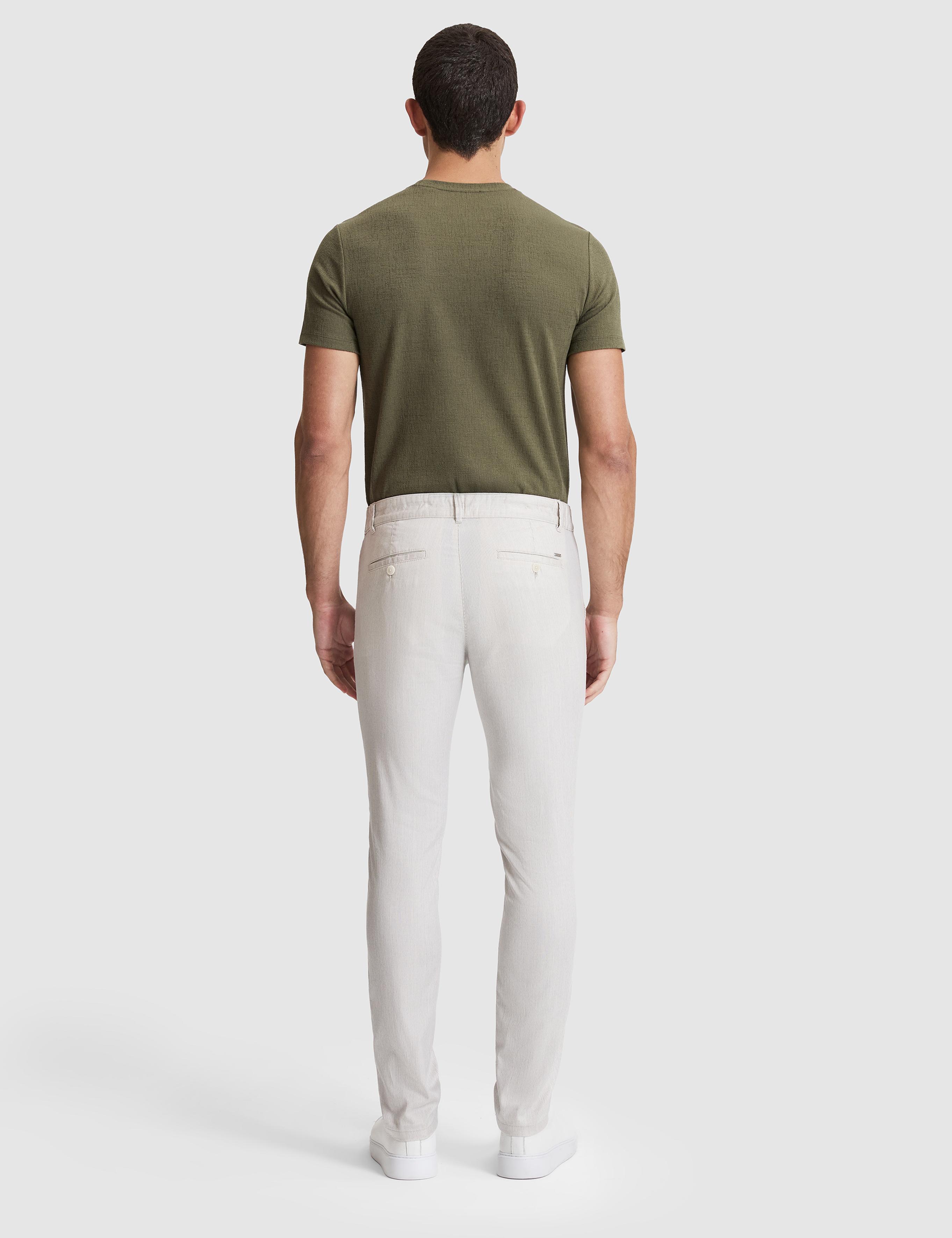 Açık Gri Slim Fit Kanvas Pantolon