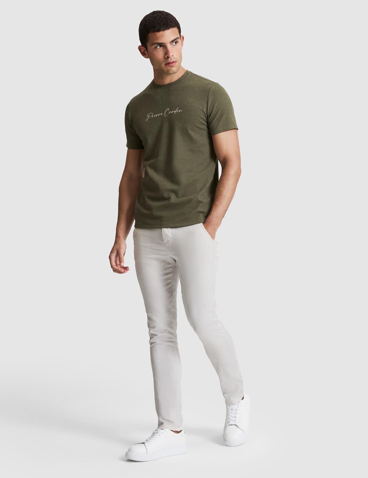 Açık Gri Slim Fit Kanvas Pantolon - 50320820077