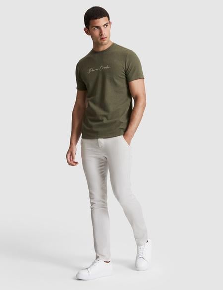 Açık Gri Slim Fit Kanvas Pantolon - 50320820077