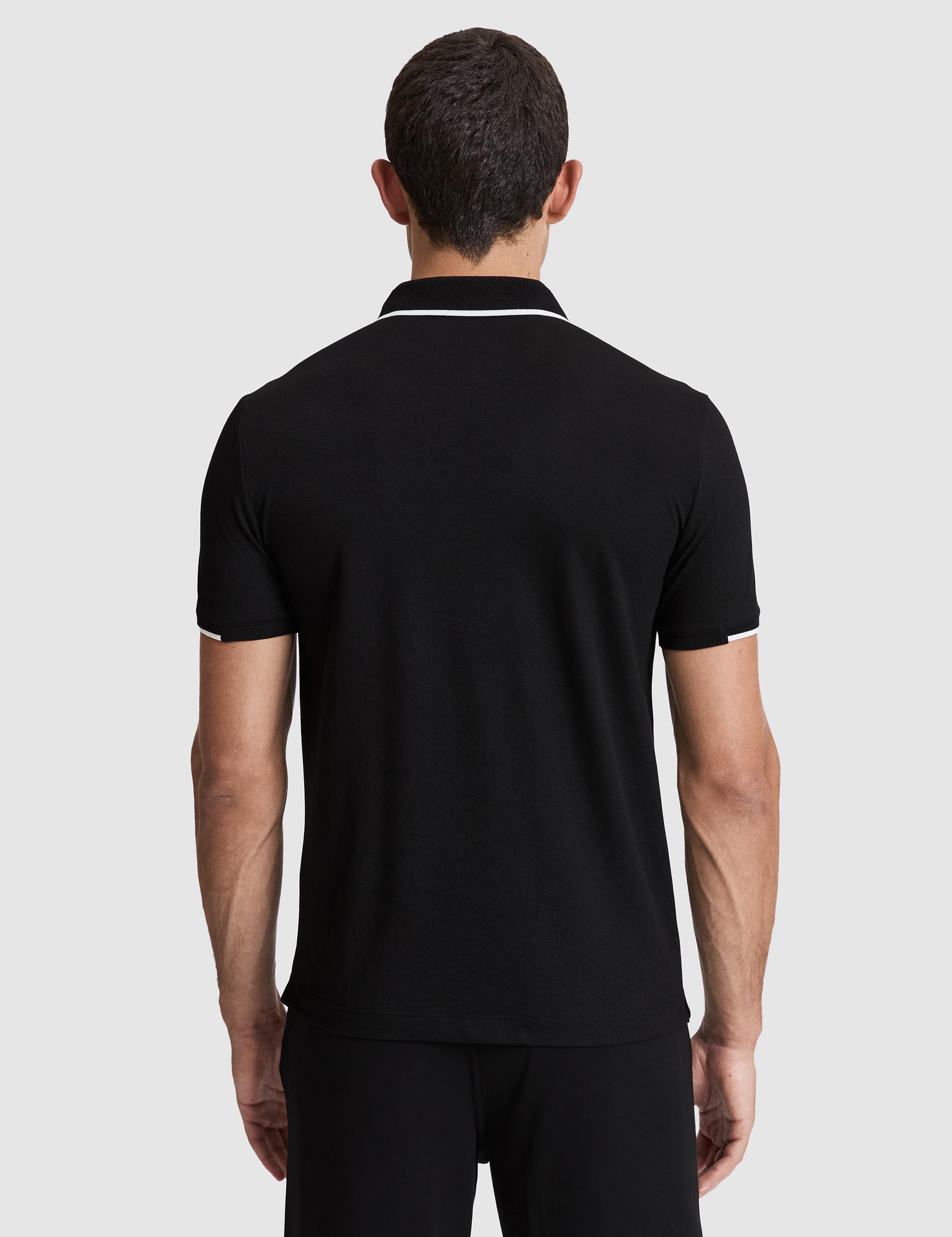 Siyah Slim Fit Polo Yaka Tişört