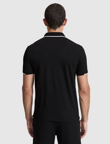 Siyah Slim Fit Polo Yaka Tişört