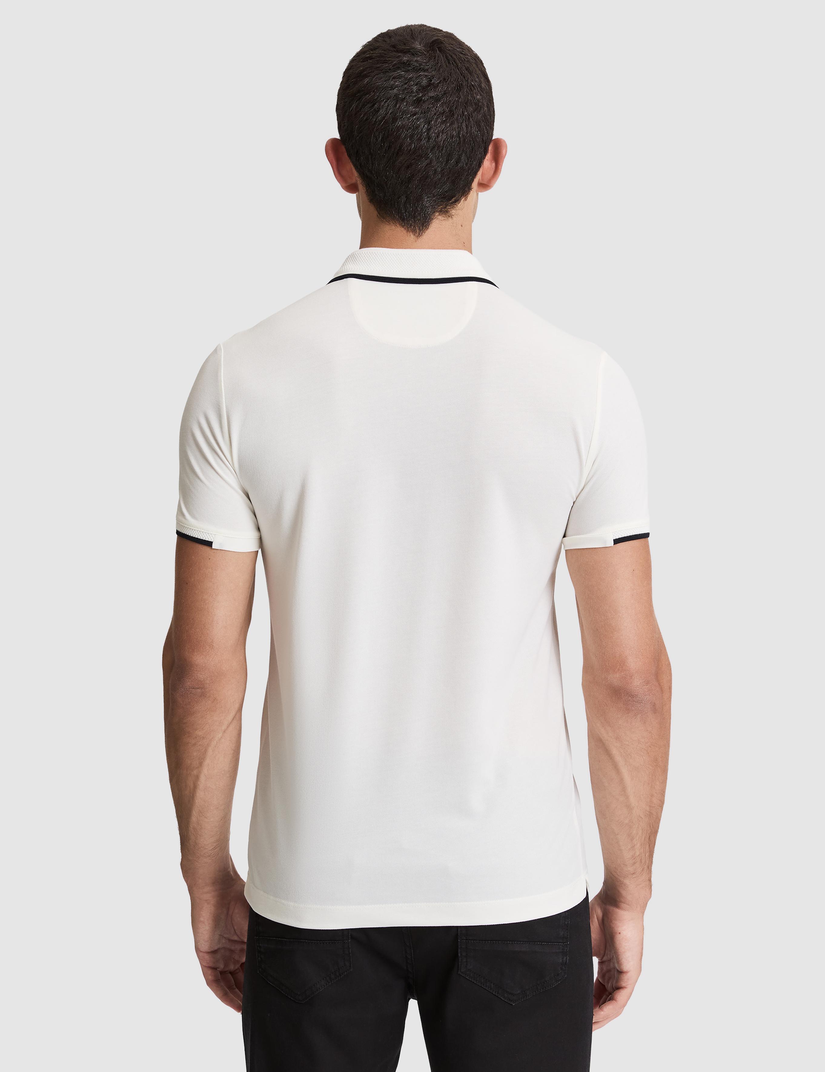 Ekru Slim Fit Polo Yaka Tişört