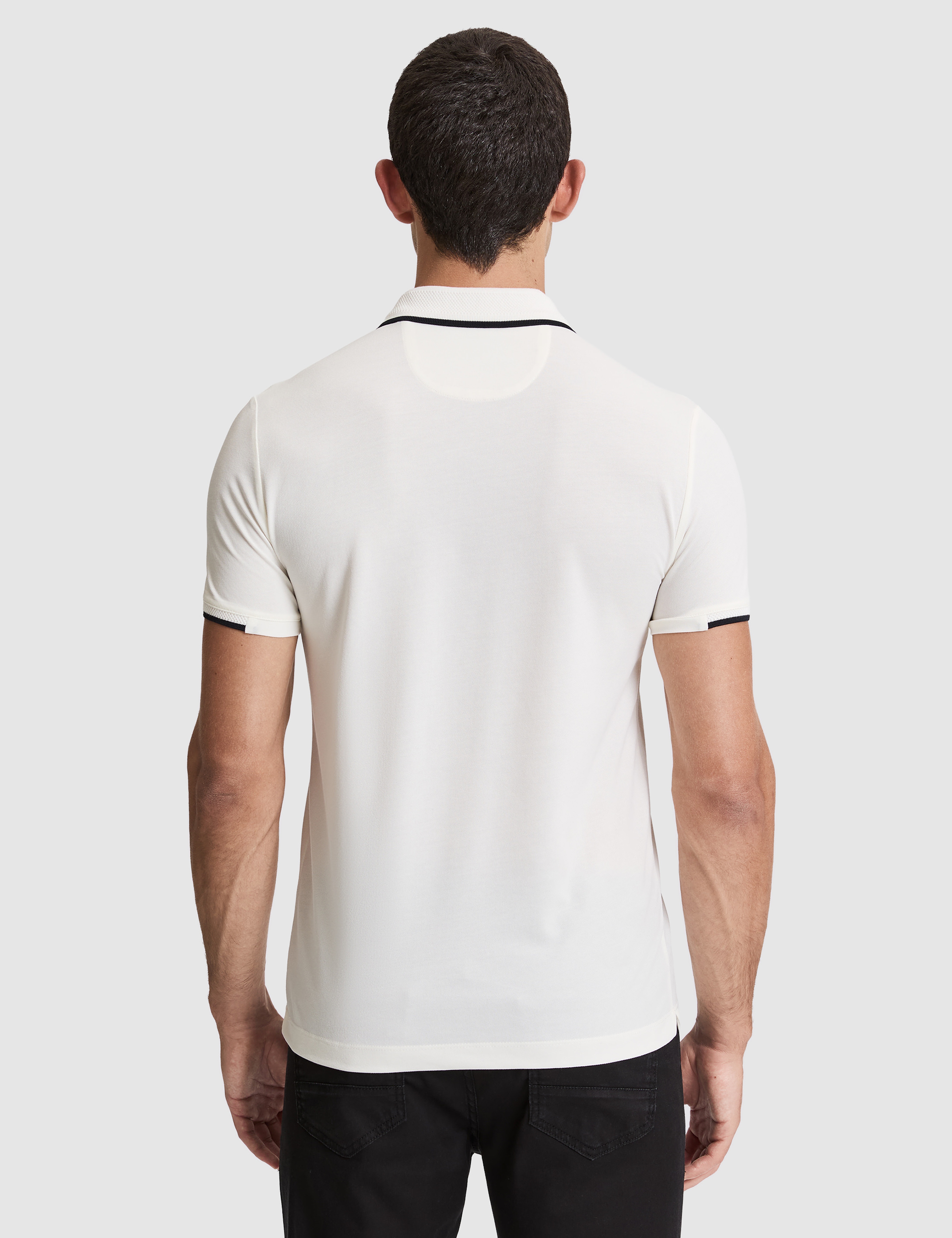Ekru Slim Fit Polo Yaka Tişört