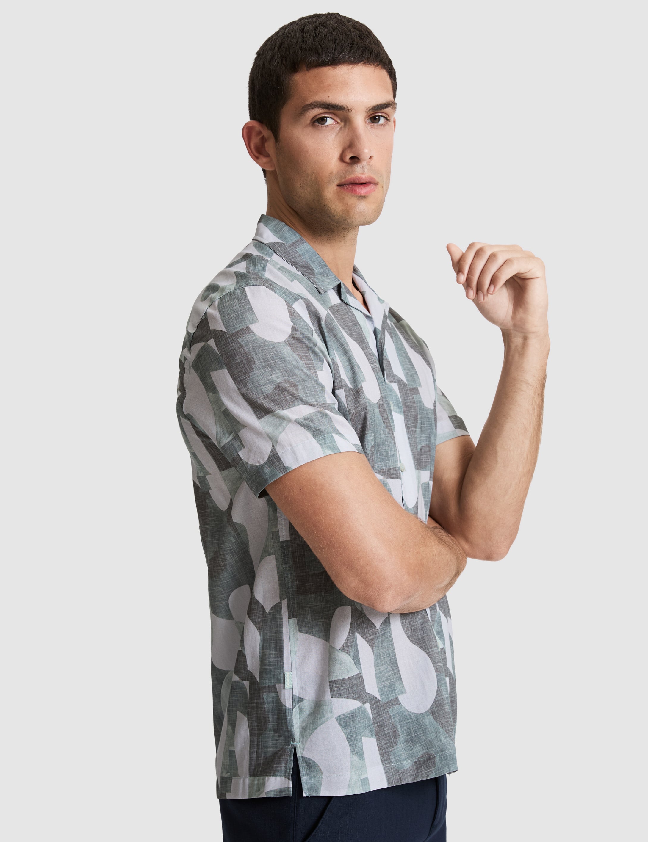 Mint Oversize Kısa Kollu Gömlek - 50320923014
