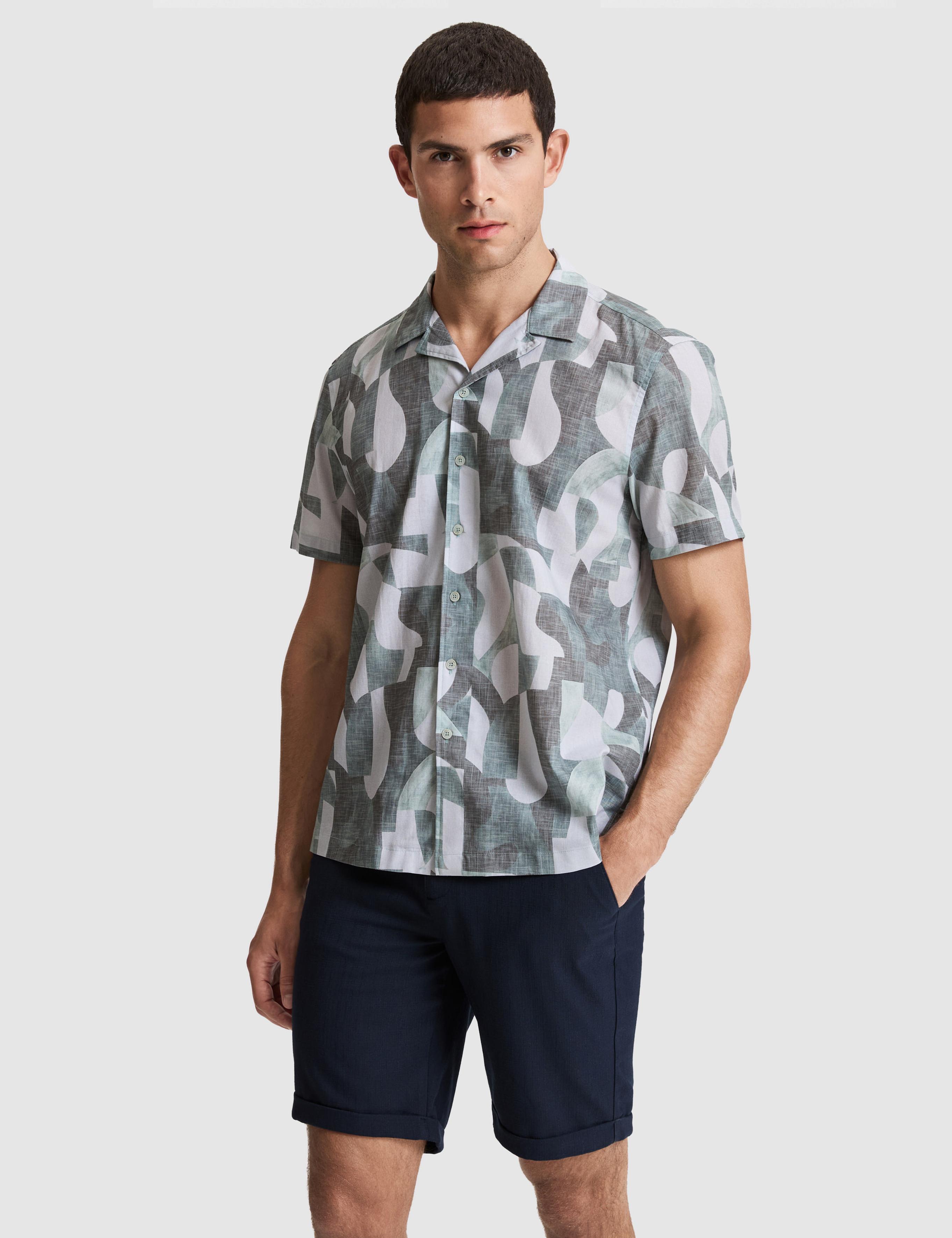 Mint Oversize Kısa Kollu Gömlek