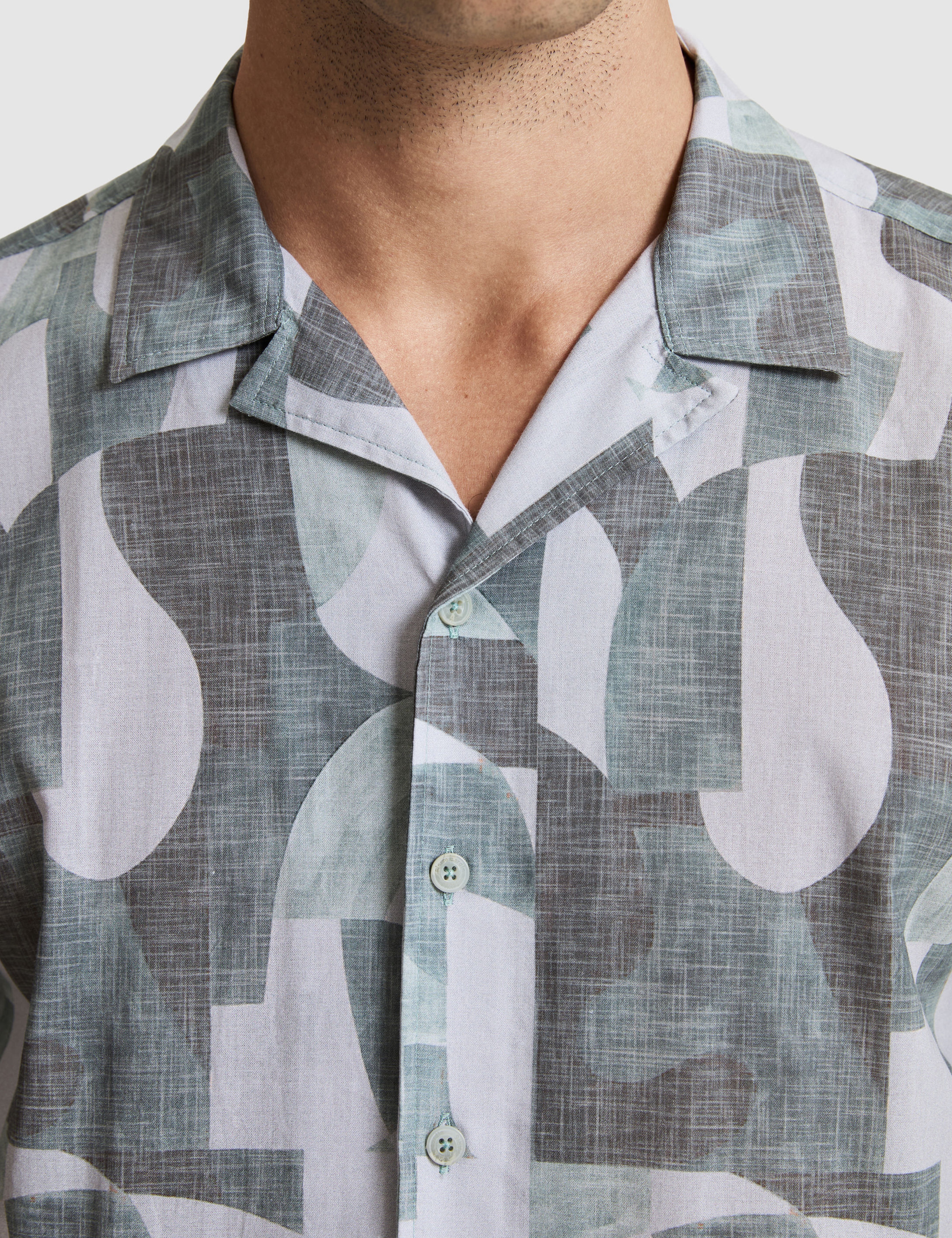 Mint Oversize Kısa Kollu Gömlek - Image 6