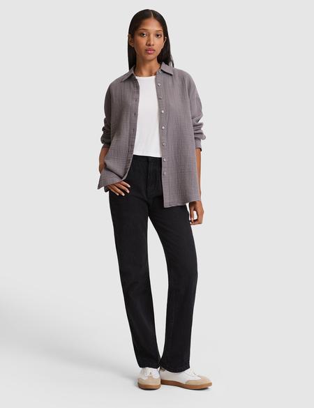 Gri Comfort Fit Uzun Kollu Gömlek - 50328655003