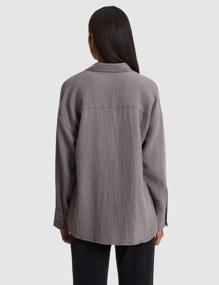 Gri Comfort Fit Uzun Kollu Gömlek - 50328655003