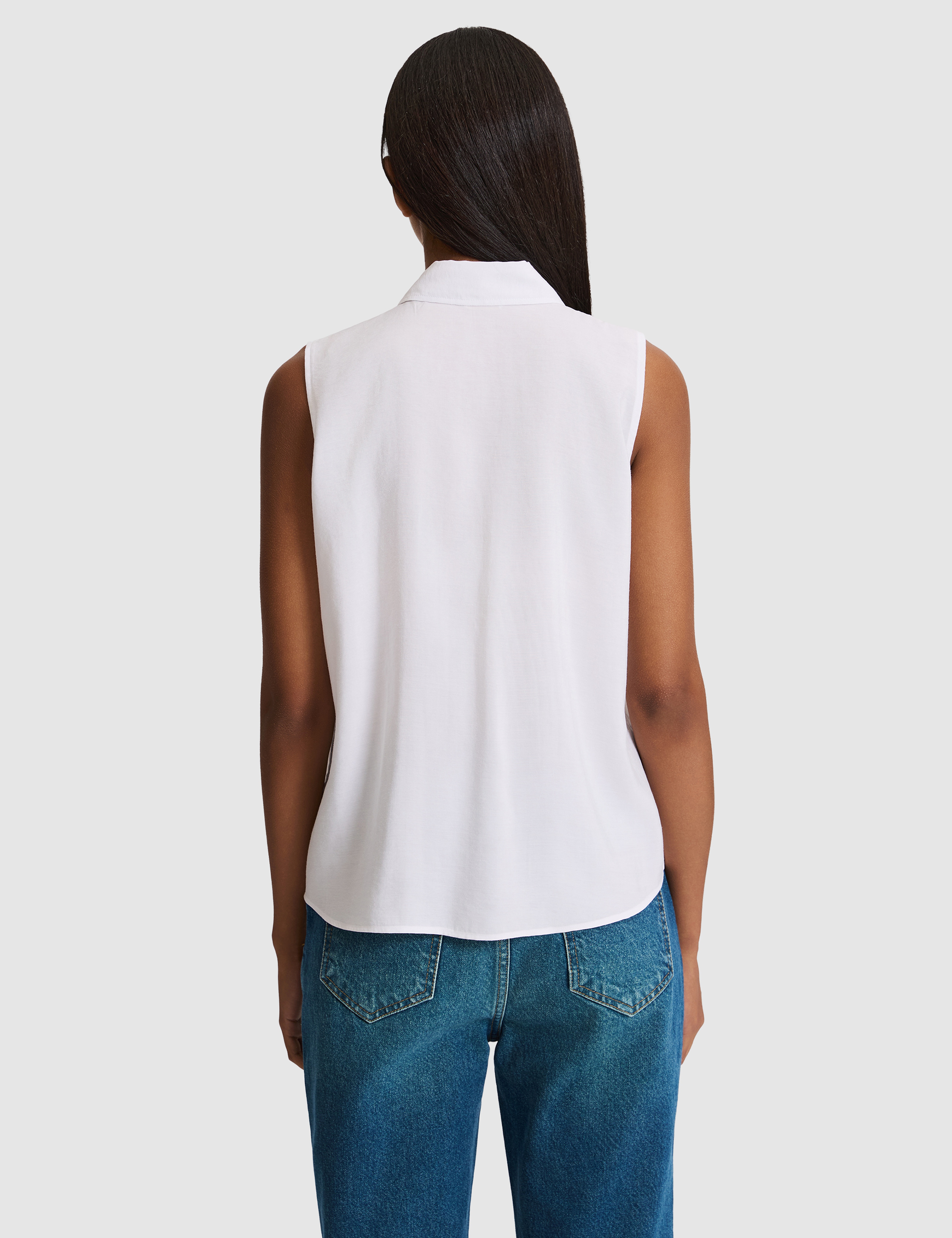 Beyaz Regular Fit Kısa Kollu Gömlek - Image 5