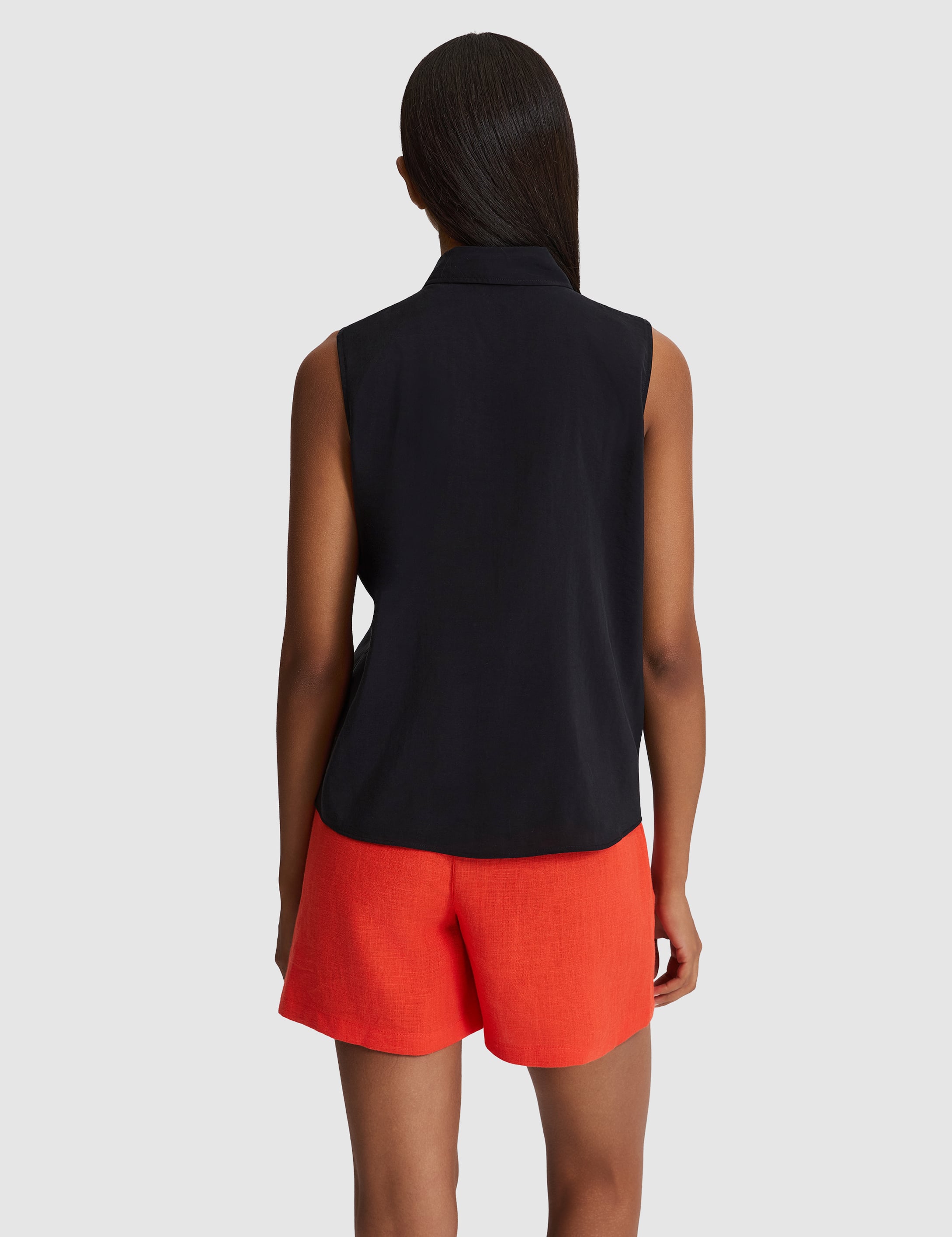 Siyah Regular Fit Kısa Kollu Gömlek