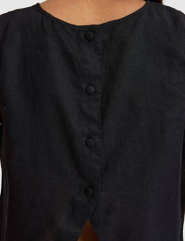 Siyah Regular Fit Bluz