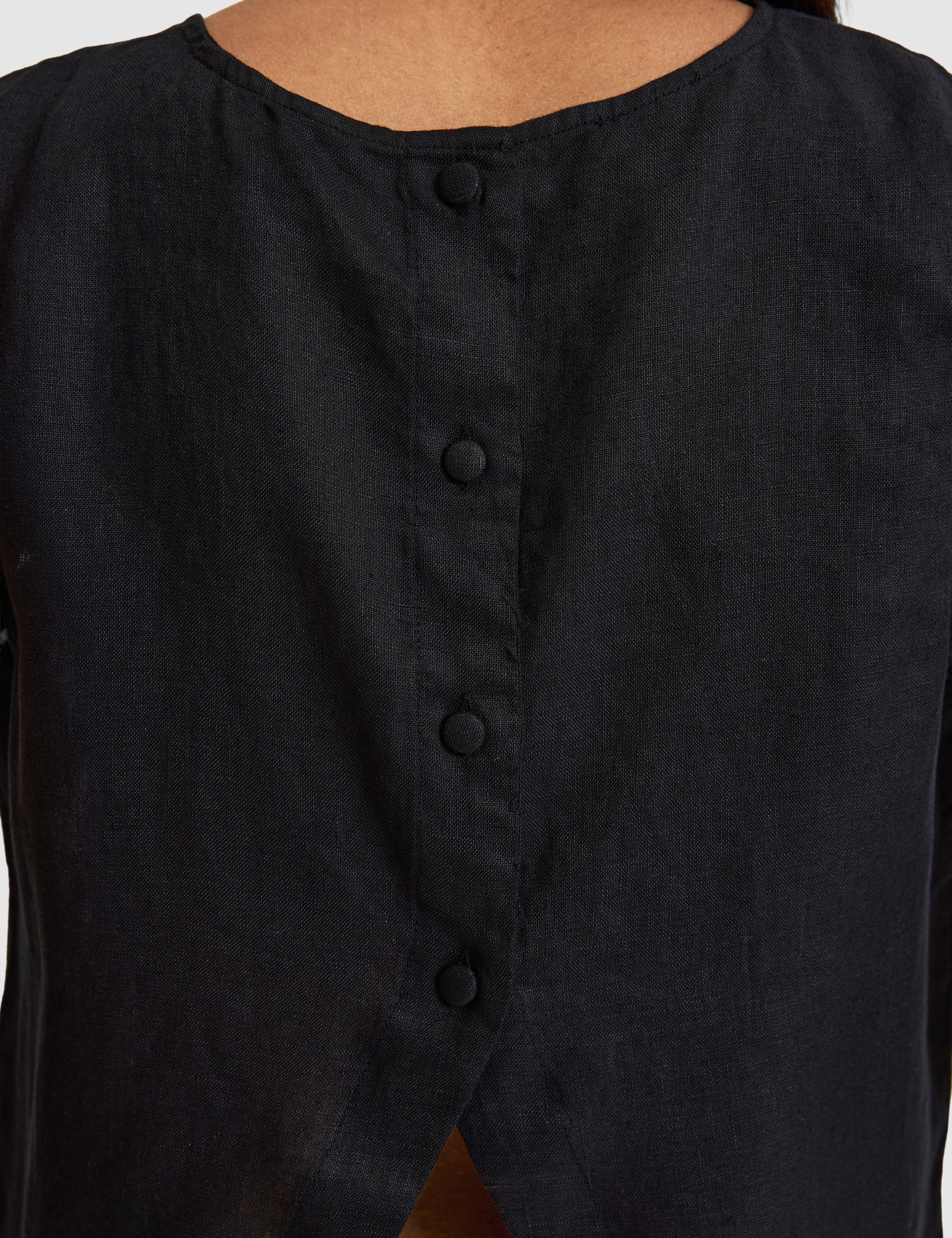 Siyah Regular Fit Bluz - Image 6