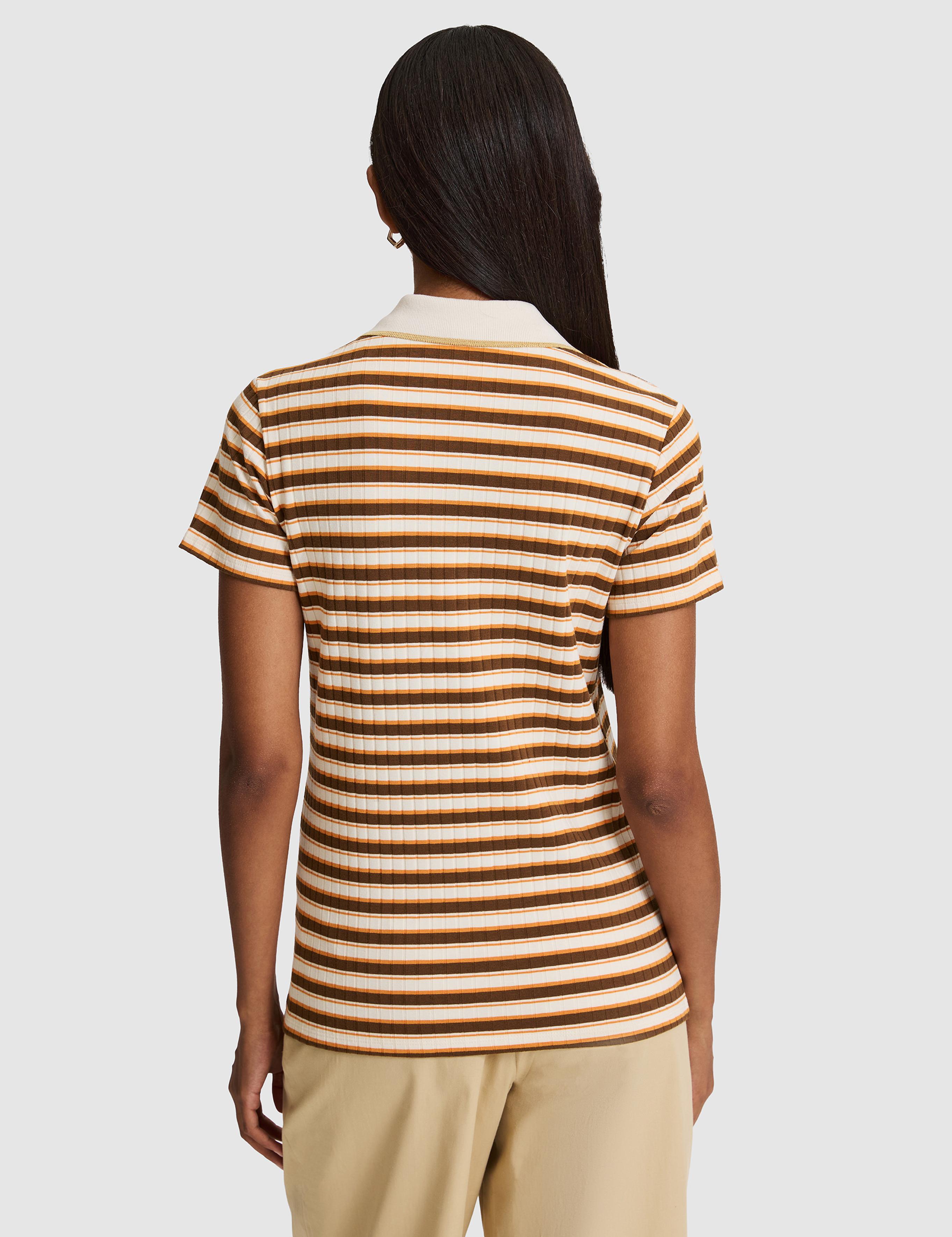 Turuncu Slim Fit Polo Yaka Tişört