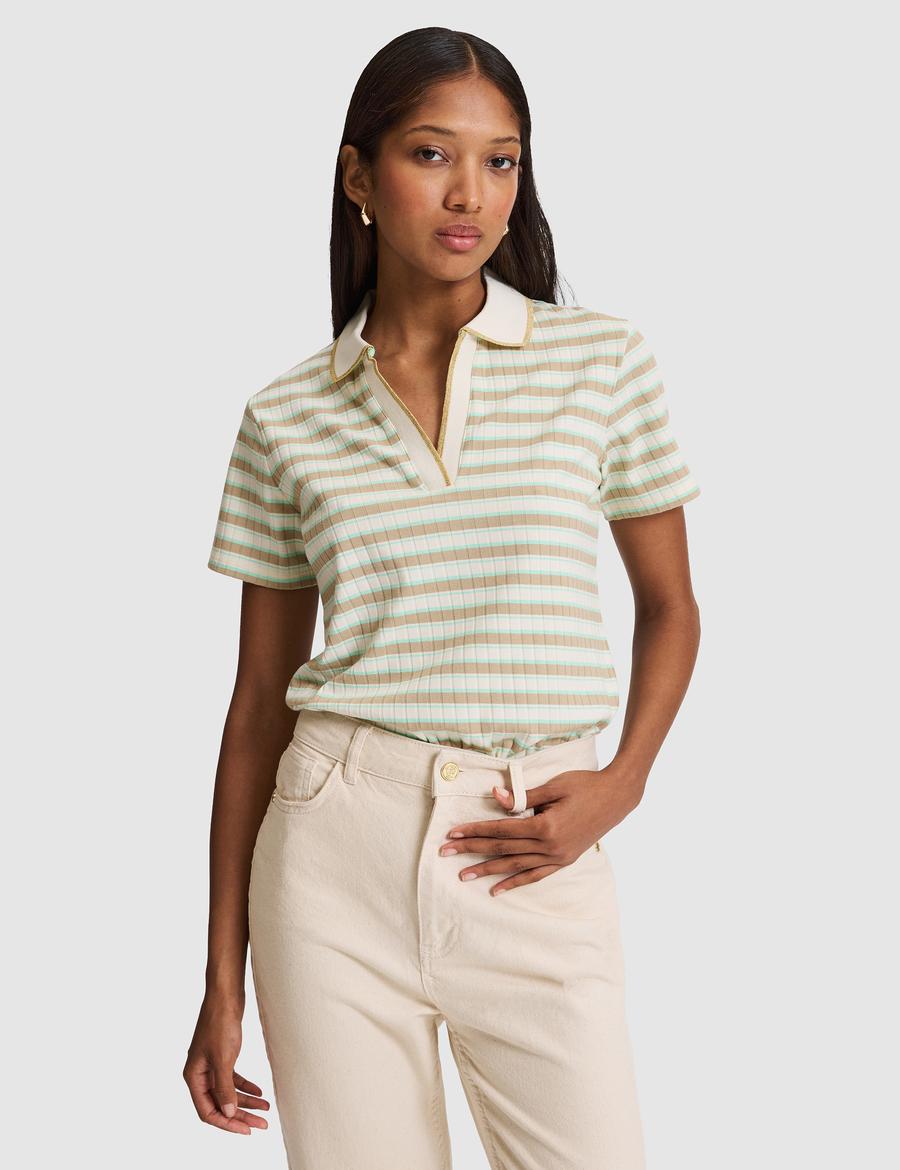 Mint Slim Fit Polo Yaka Tişört