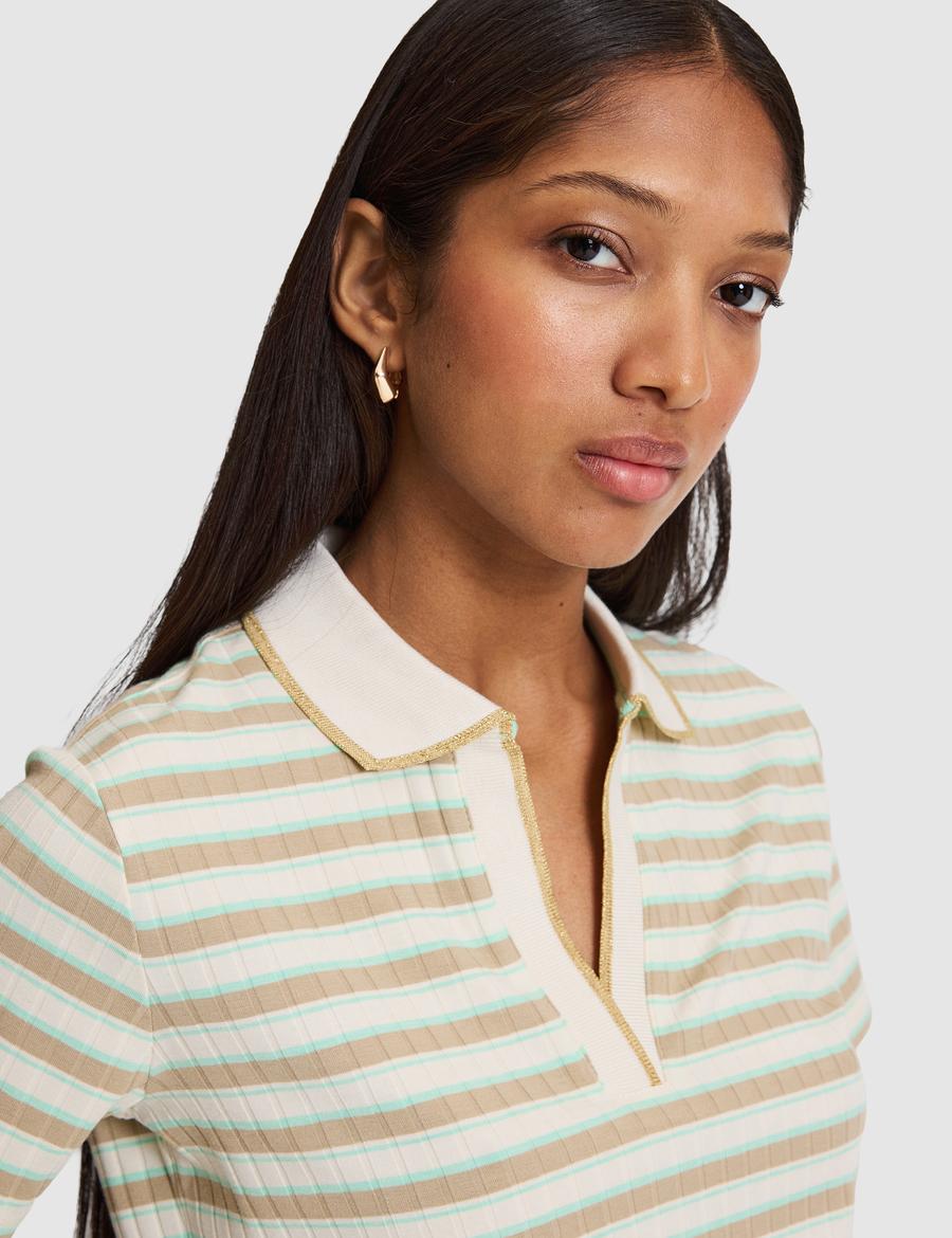 Mint Slim Fit Polo Yaka Tişört