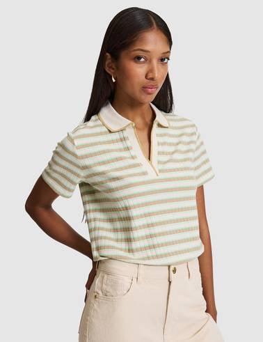 Mint Slim Fit Polo Yaka Tişört