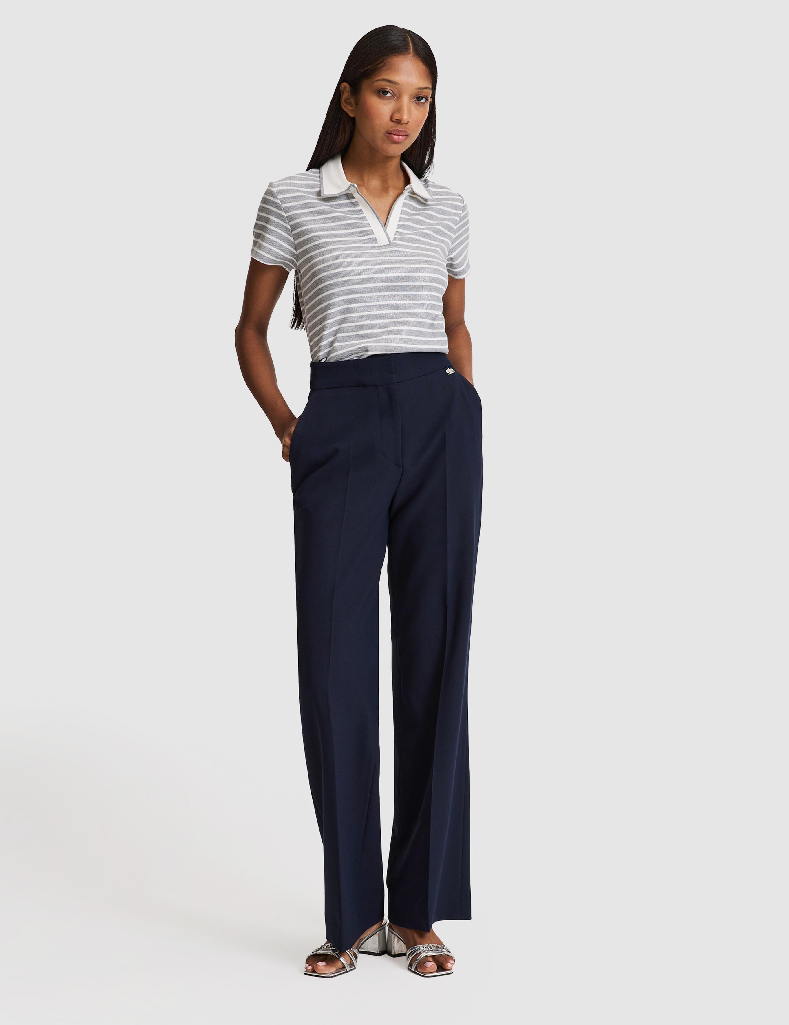 Gri Melanj Slim Fit Polo Yaka Tişört