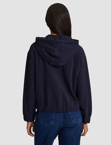 Lacivert Crop Top Örme Hırka