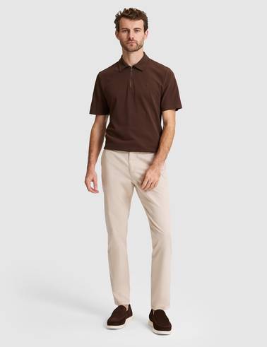 Bej Slim Fit Basic Kanvas Pantolon