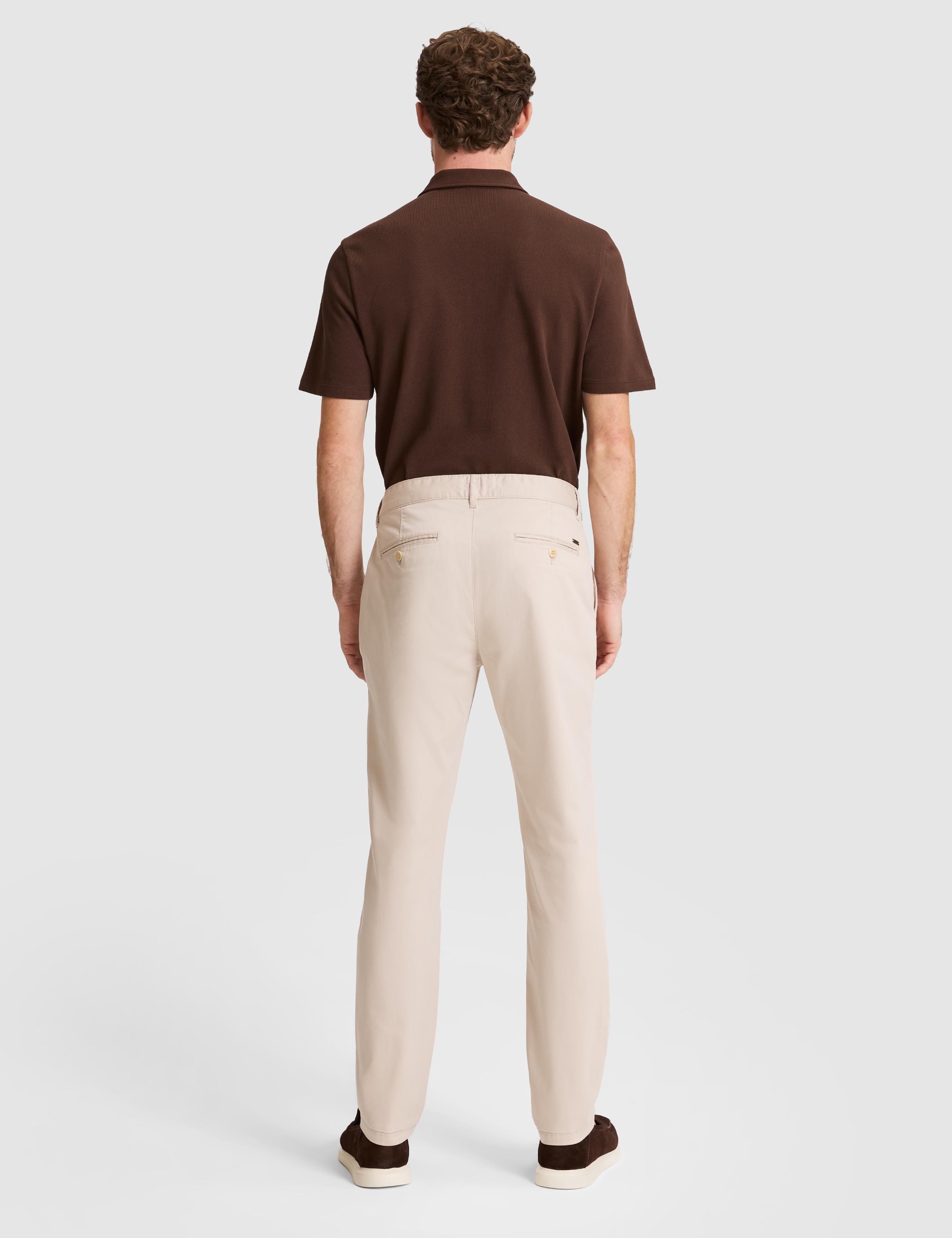 Bej Slim Fit Basic Kanvas Pantolon