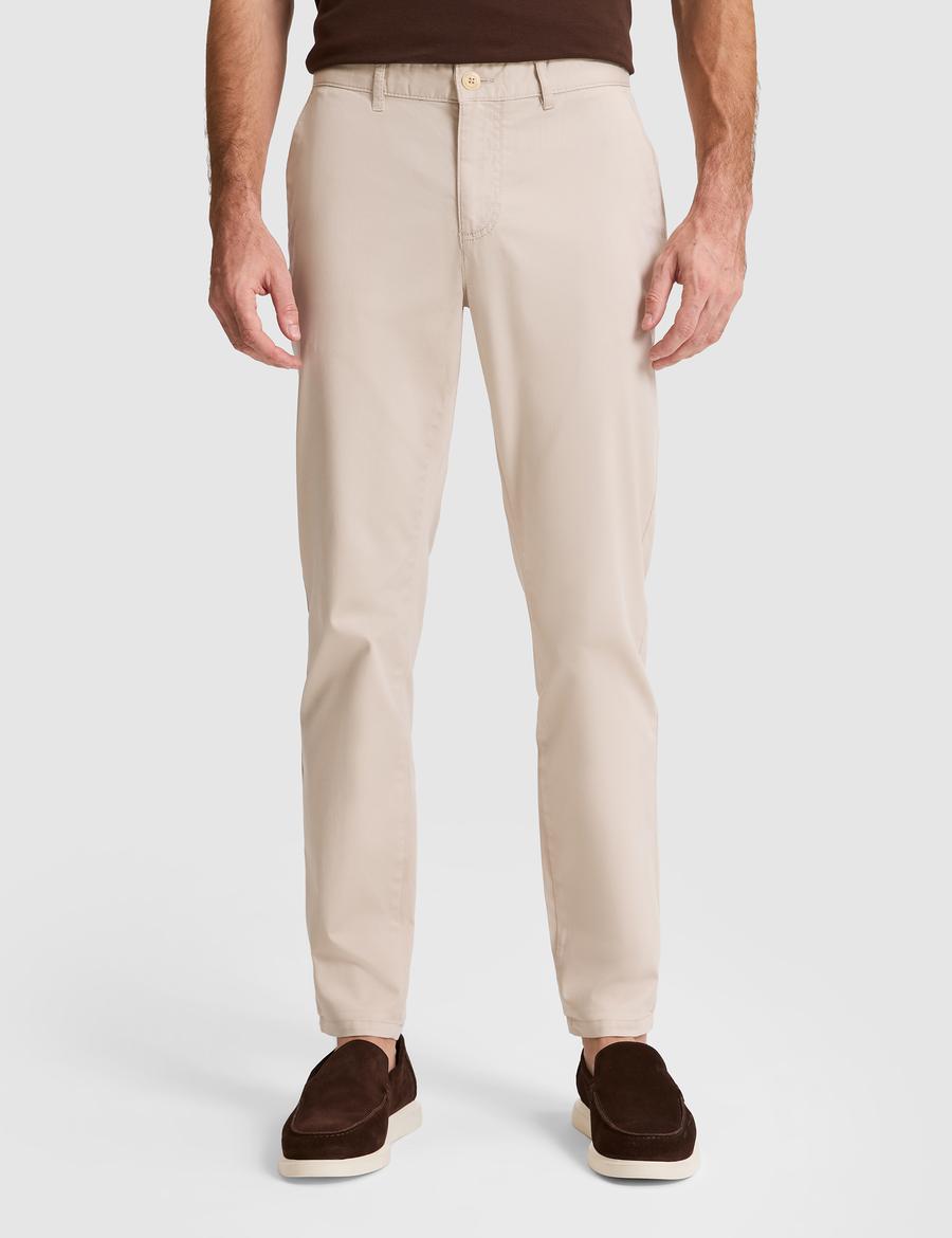 Bej Slim Fit Basic Kanvas Pantolon