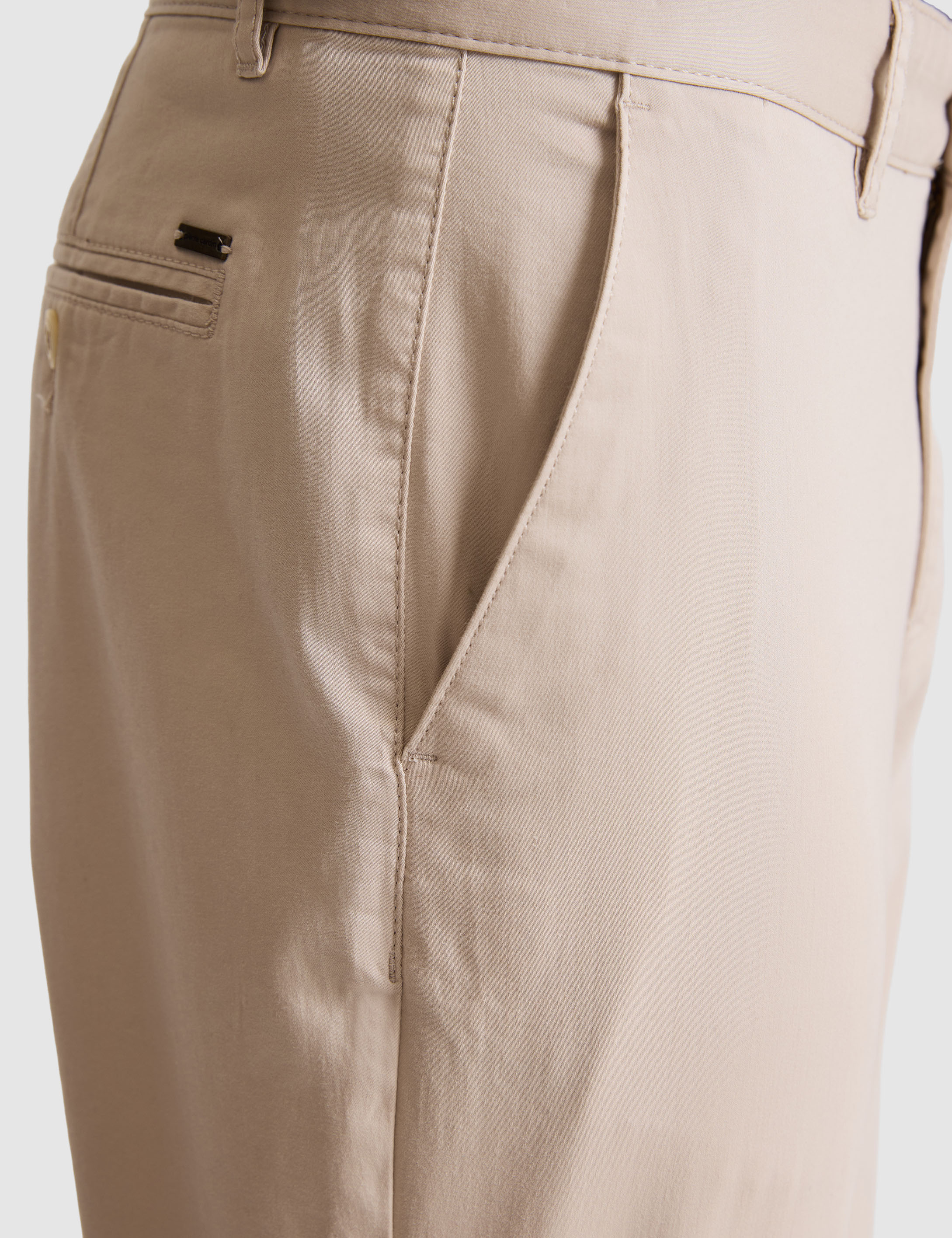 Bej Slim Fit Basic Kanvas Pantolon - 50305450311