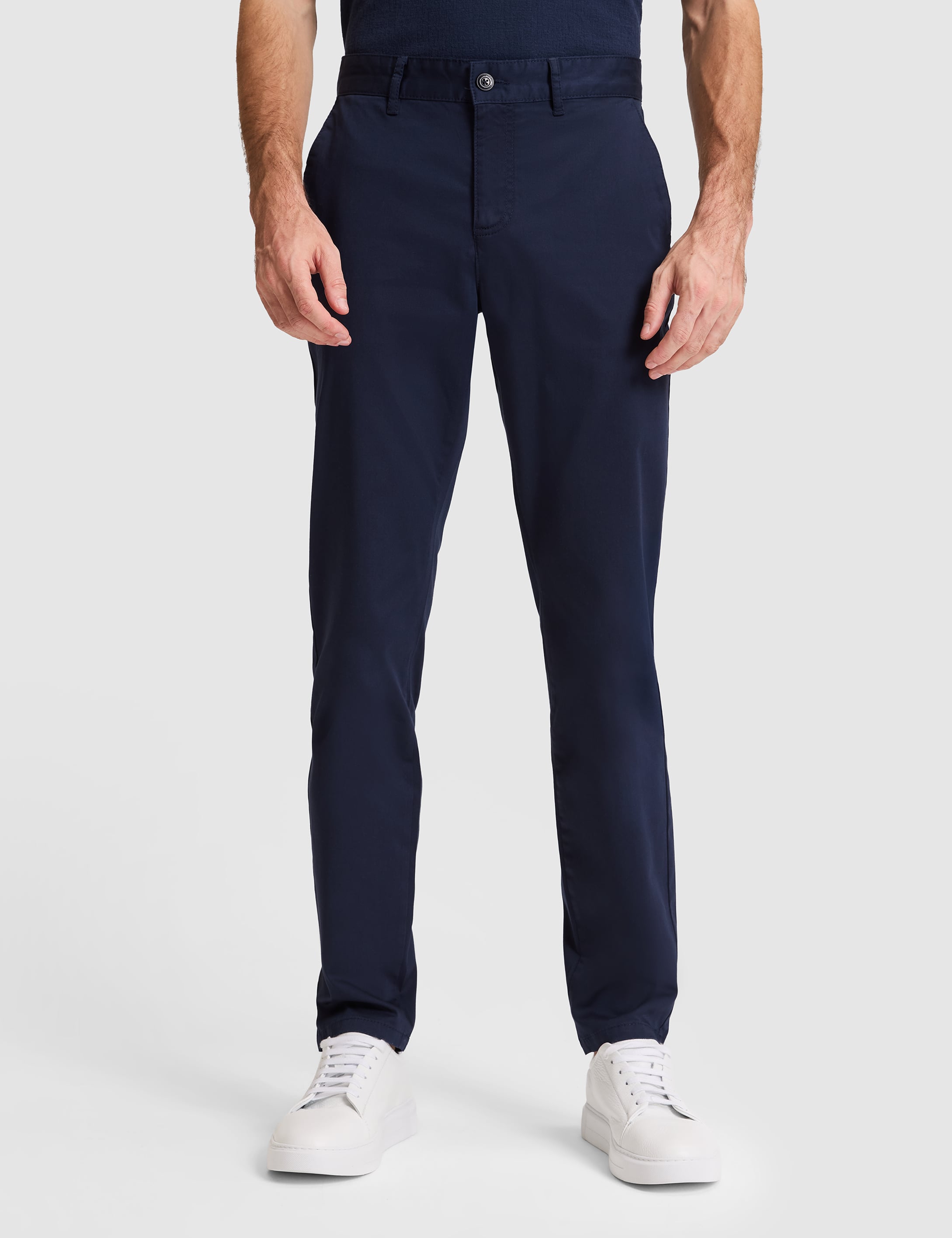 Lacivert Slim Fit Basic Kanvas Pantolon - 50305450275