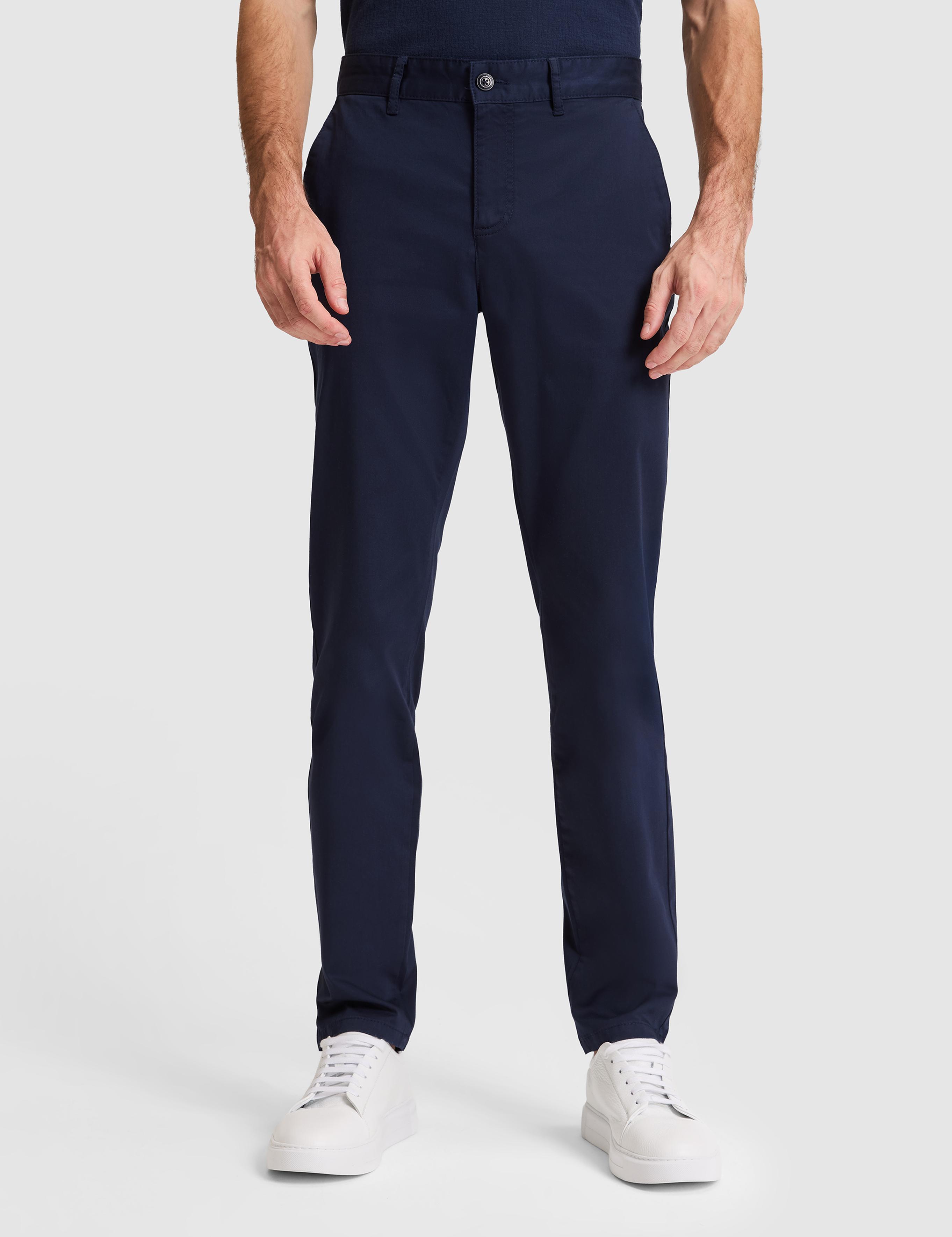 Lacivert Slim Fit Basic Kanvas Pantolon
