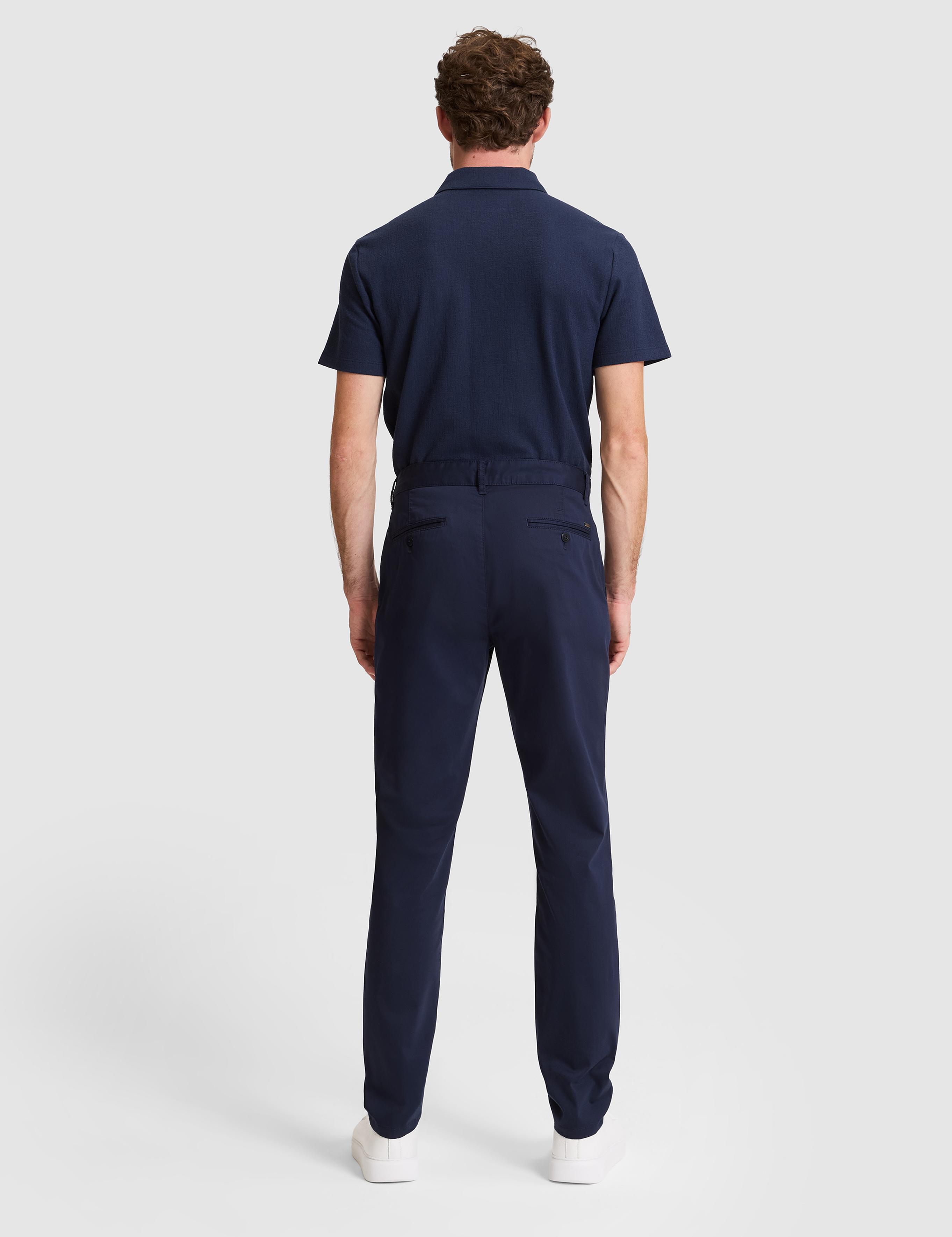 Lacivert Slim Fit Basic Kanvas Pantolon