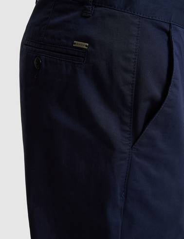 Lacivert Slim Fit Basic Kanvas Pantolon