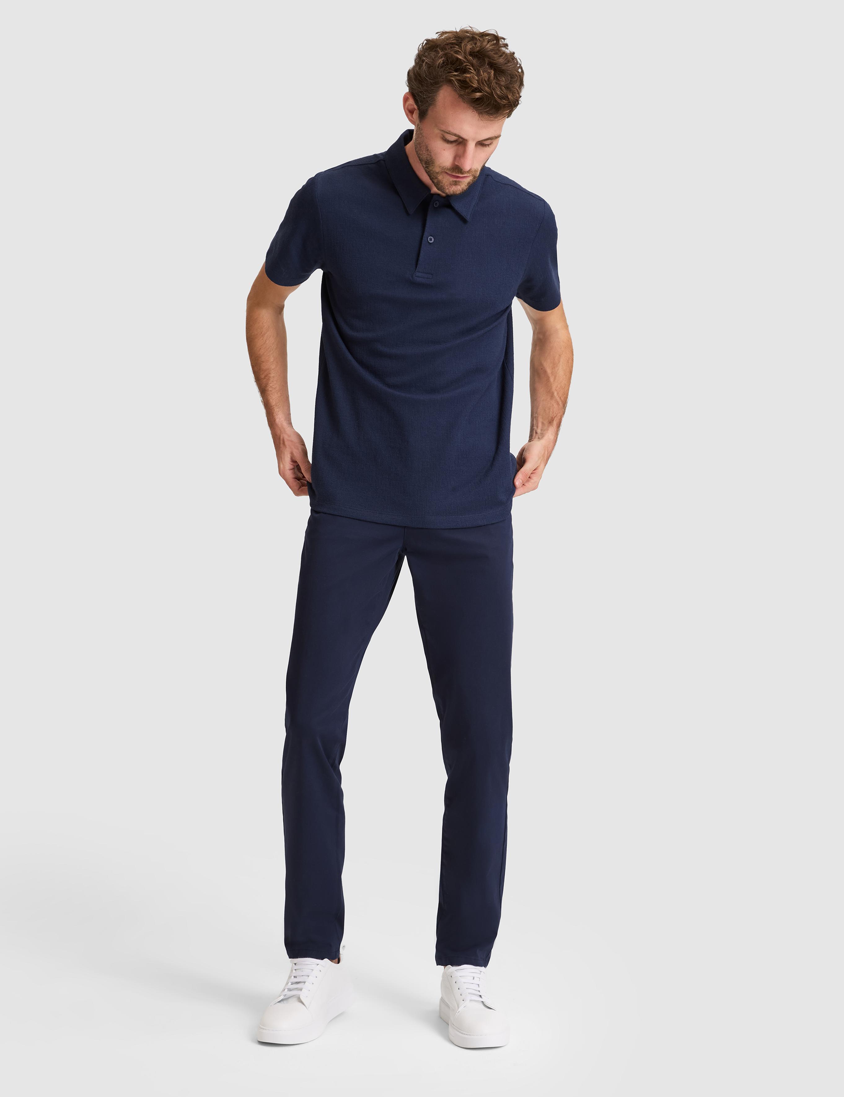 Lacivert Slim Fit Basic Kanvas Pantolon