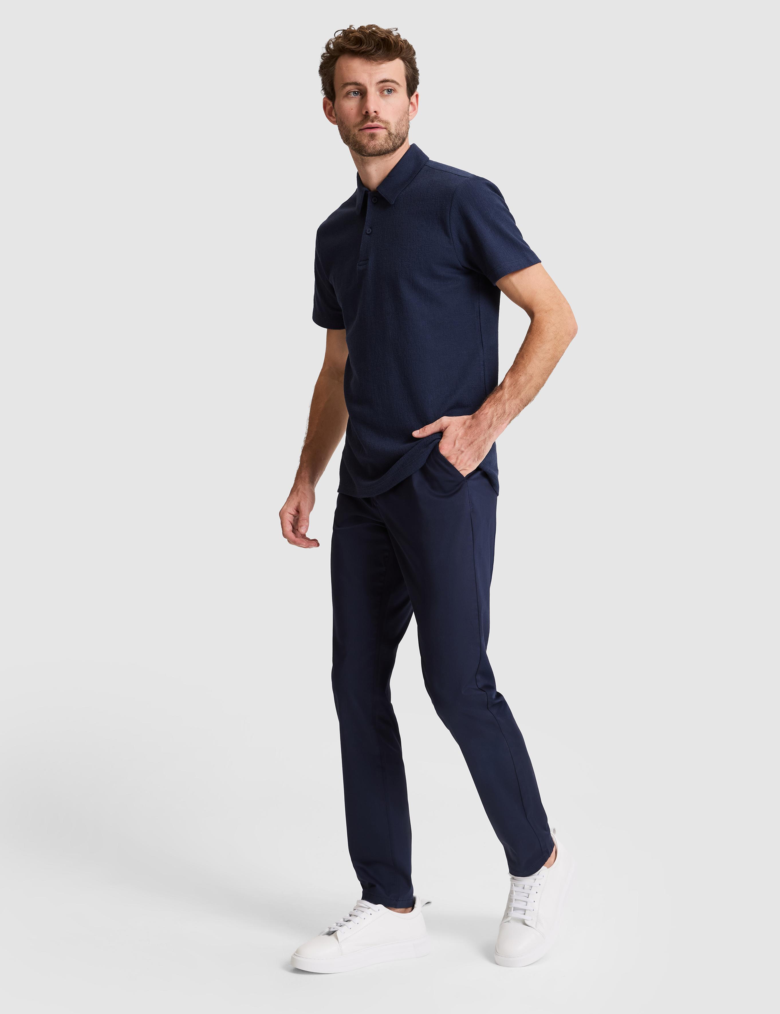 Lacivert Slim Fit Basic Kanvas Pantolon