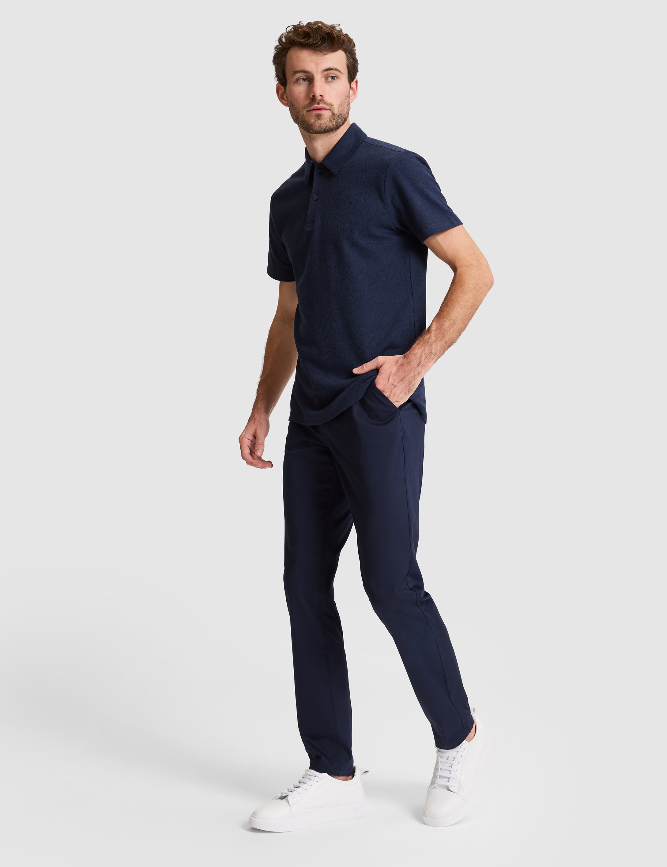 Lacivert Slim Fit Basic Kanvas Pantolon - 50305450275