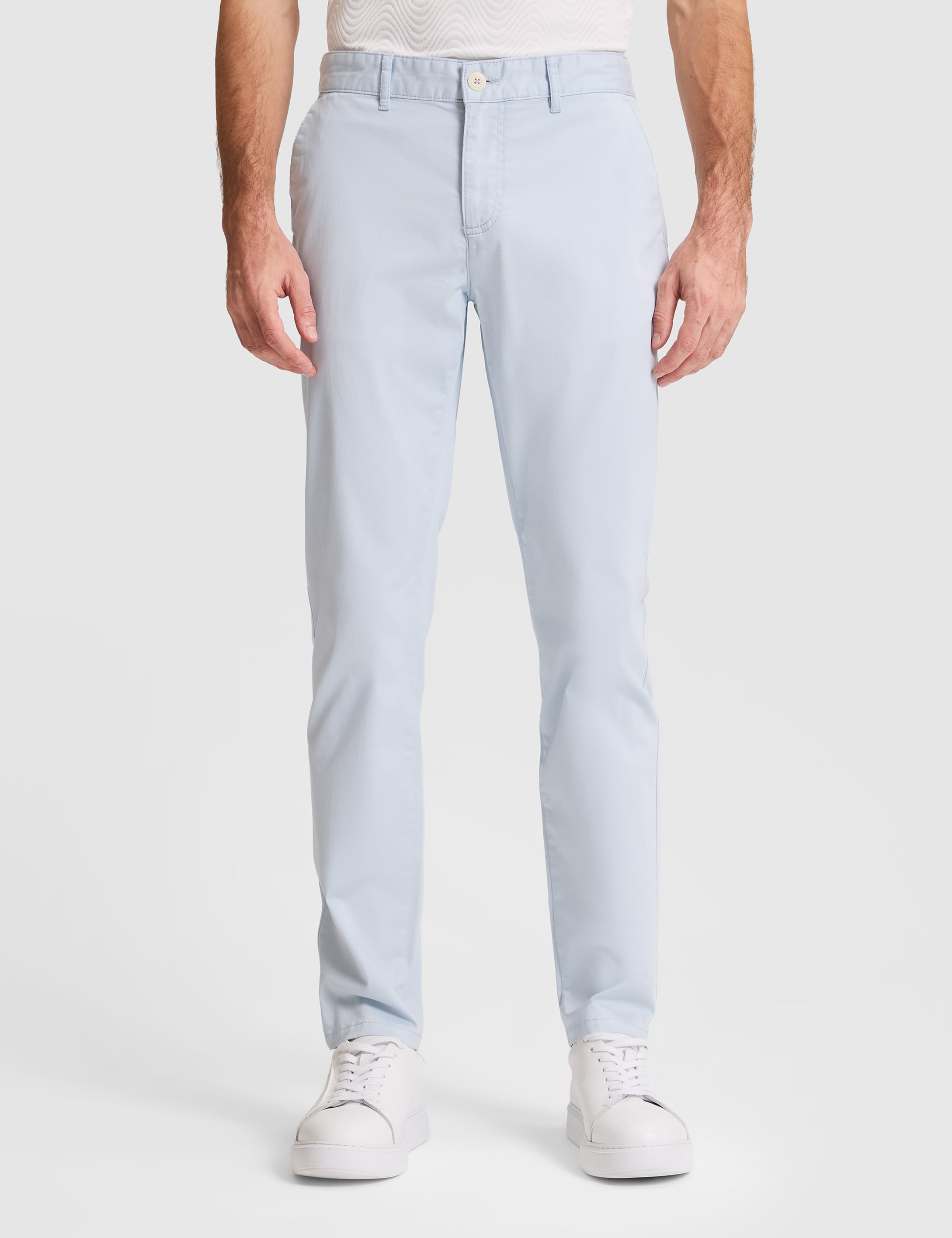 Açık Mavi Slim Fit Basic Kanvas Pantolon - 50305450197